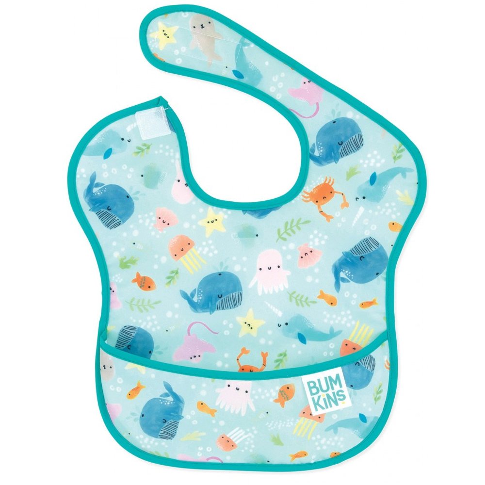 Bumkins Bumkins Waterproof SuperBib Αδιάβροχη Σαλιάρα 6-24m 1 Τεμάχιο - Ocean Life