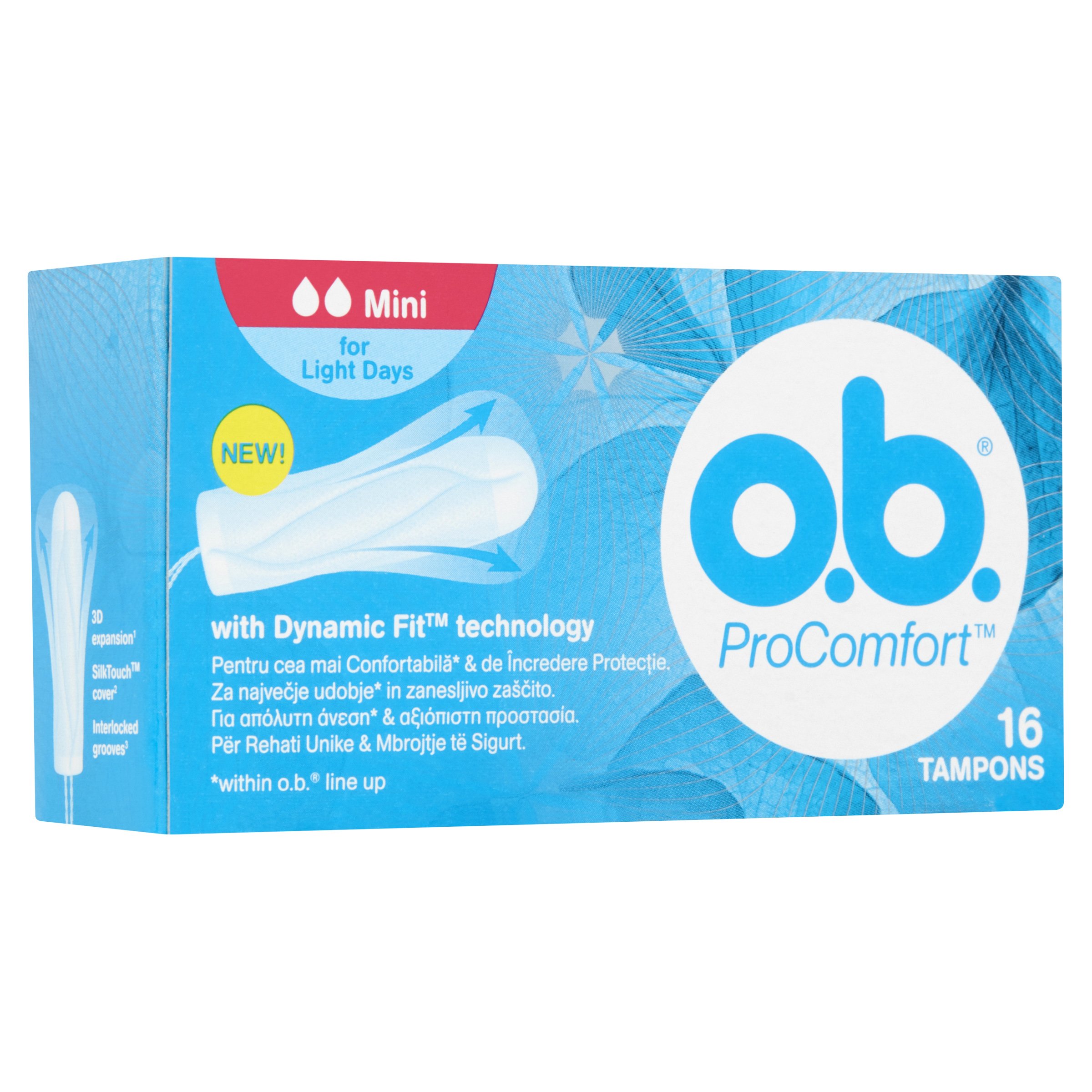 o.b. O.b. ProComfort Mini Ταμπόν για Ημέρες με Πολύ Μικρή Ροή 16 Τεμάχια