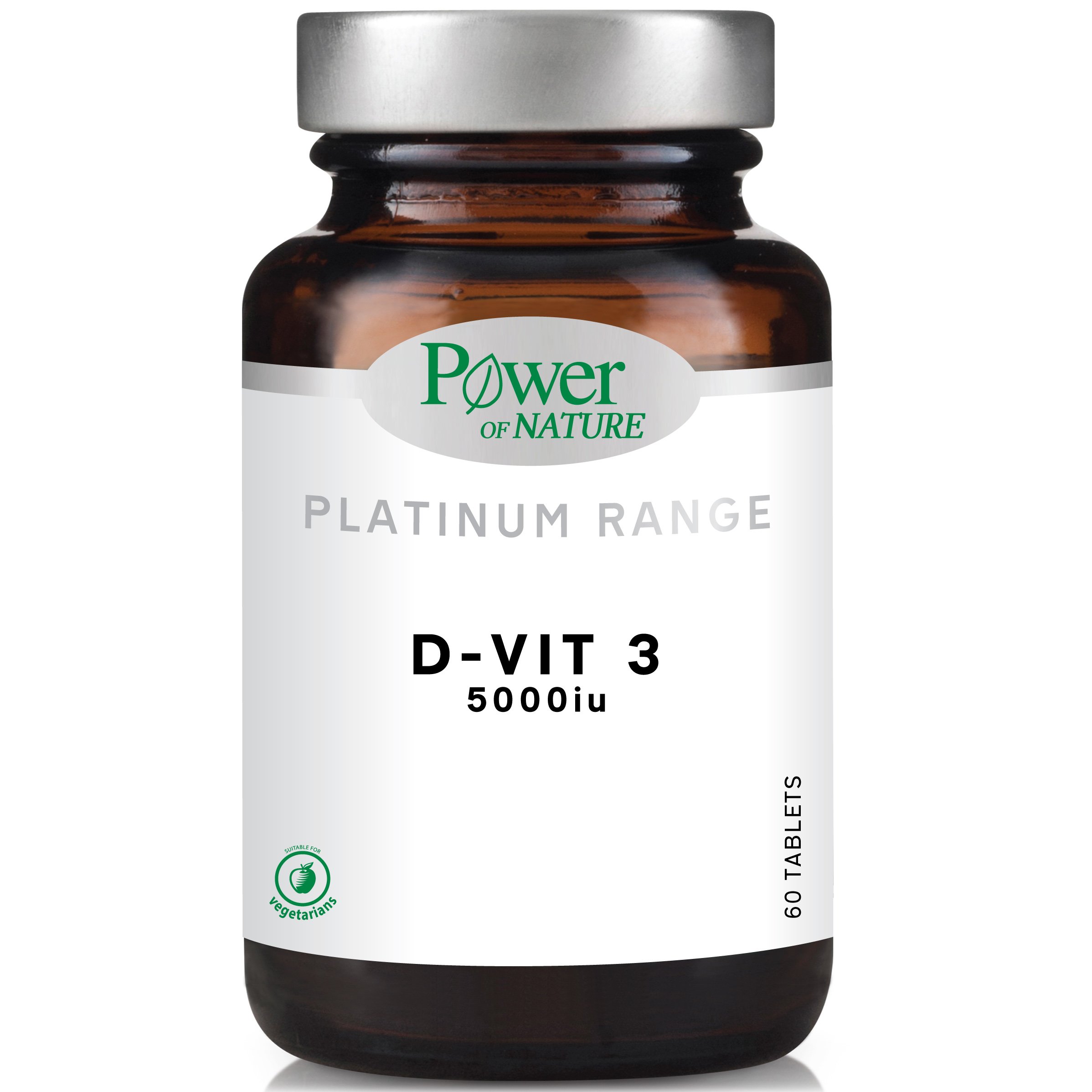 Power Health Platinum Range D-Vit 3 5000iu Συμπλήρωμα Διατροφής για την Καλή Υγεία των Οστών, των Δοντιών και των Μυών 60tabs φωτογραφία