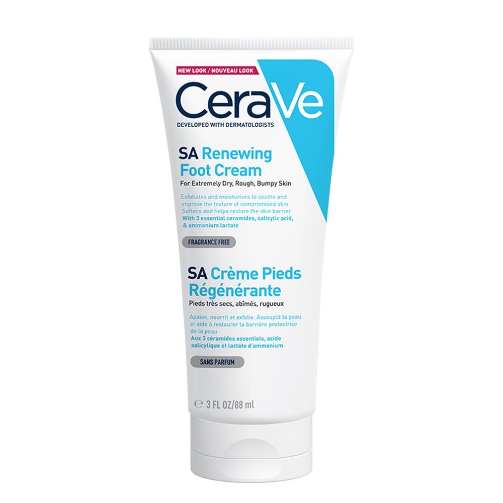 Cerave CeraVe SA Renewing Foot Cream Αναπλαστική Κρέμα Ποδιών για Πολύ Ξηρό, Τραχύ, Σκασμένο Δέρμα 88ml