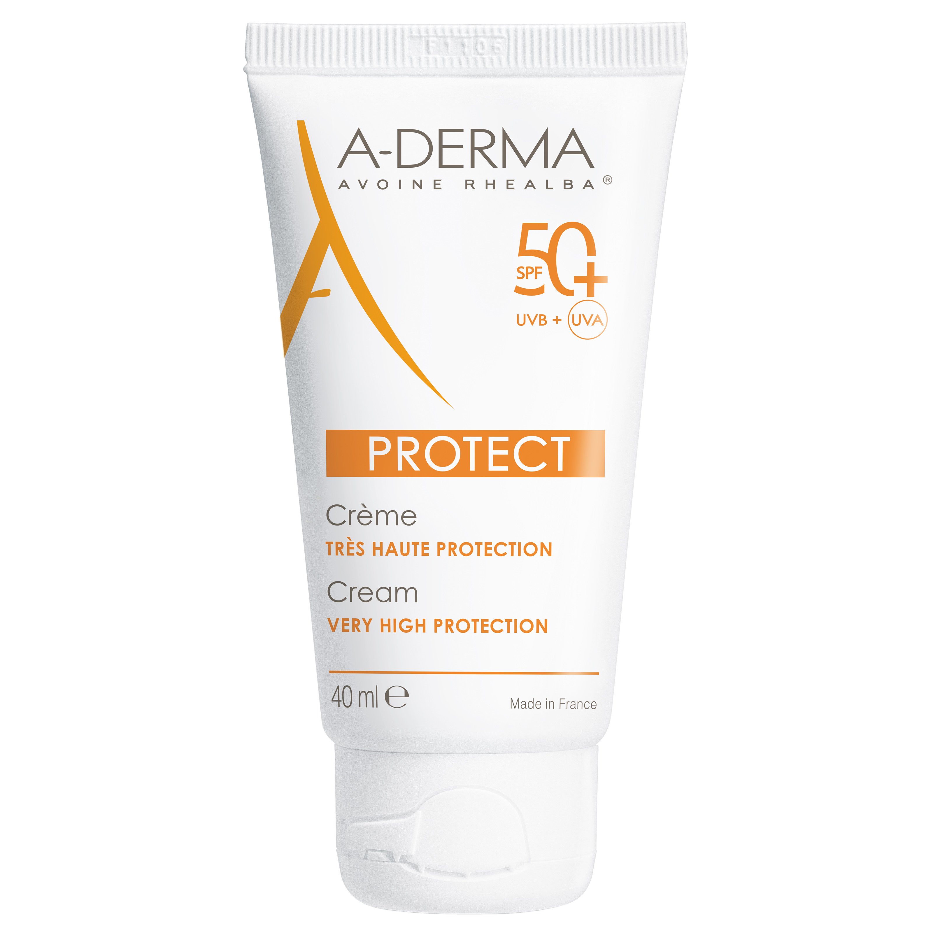 A-Derma A-Derma Protect Spf50+ Αντηλιακή Κρέμα Προσώπου Πολύ Υψηλής Προστασίας για Κανονική - Ξηρή Επιδερμίδα 40ml