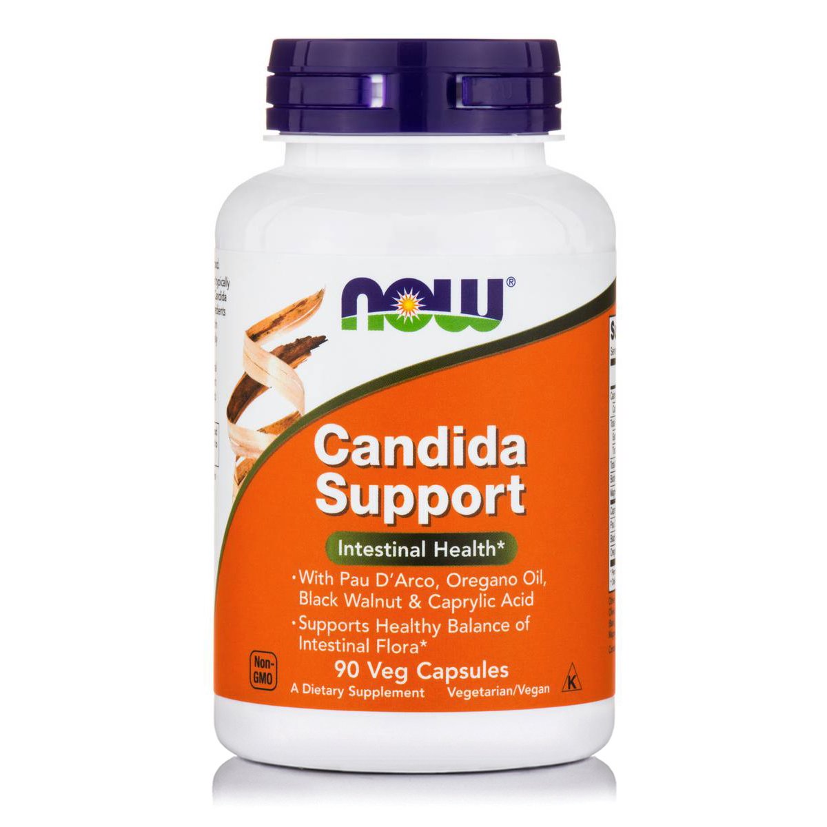 Now Now Foods Candida Support Δρα Ενισχυτικά ως προς την Υγιή Ισορροπία των μη Παθολογικών Εντερικών Βακτηρίων 90Vegcaps