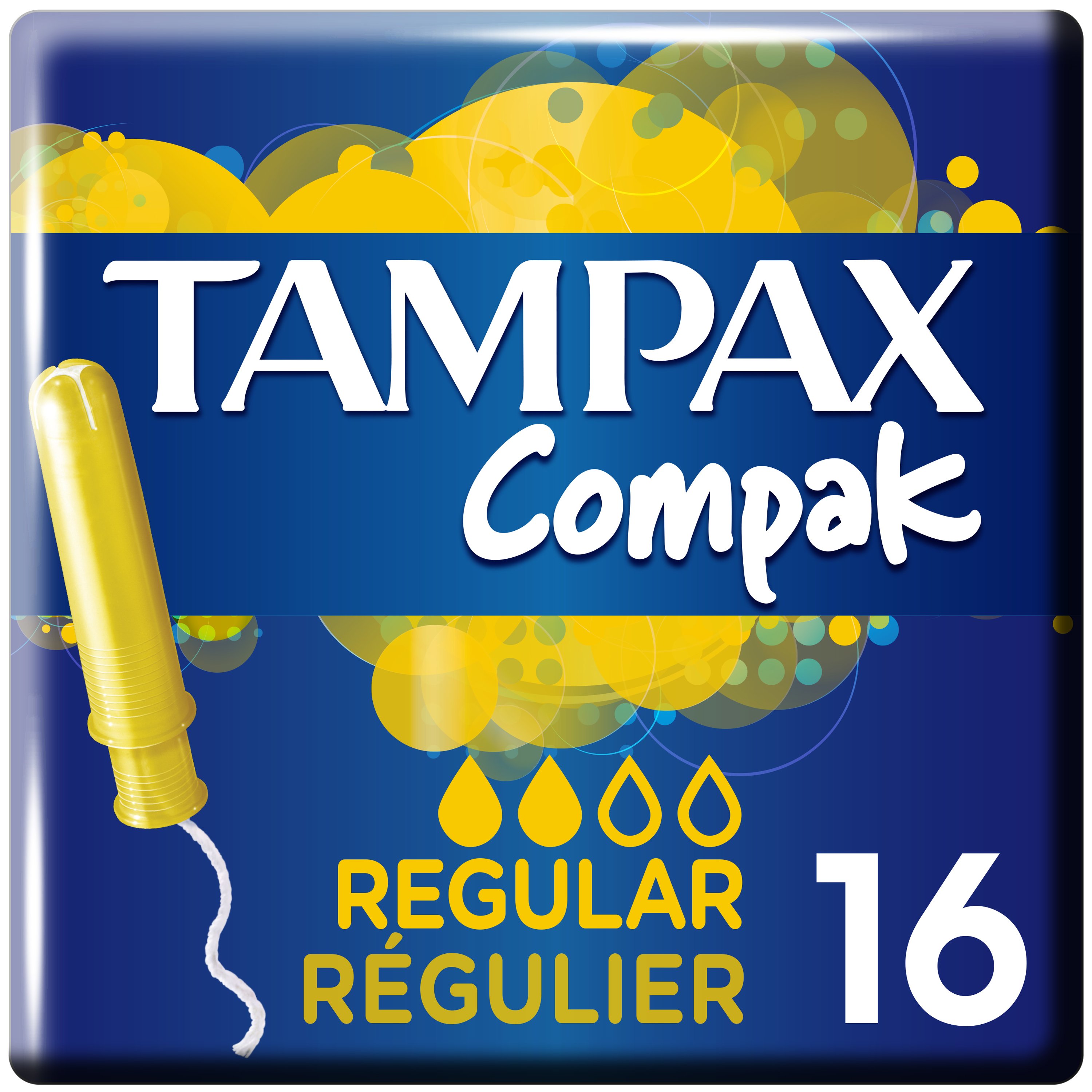 Tampax Tampax Compak Regular Ταμπόν για τις Ημέρες με Ελαφριά Έως Μέτρια Ροή 16 Τεμάχια