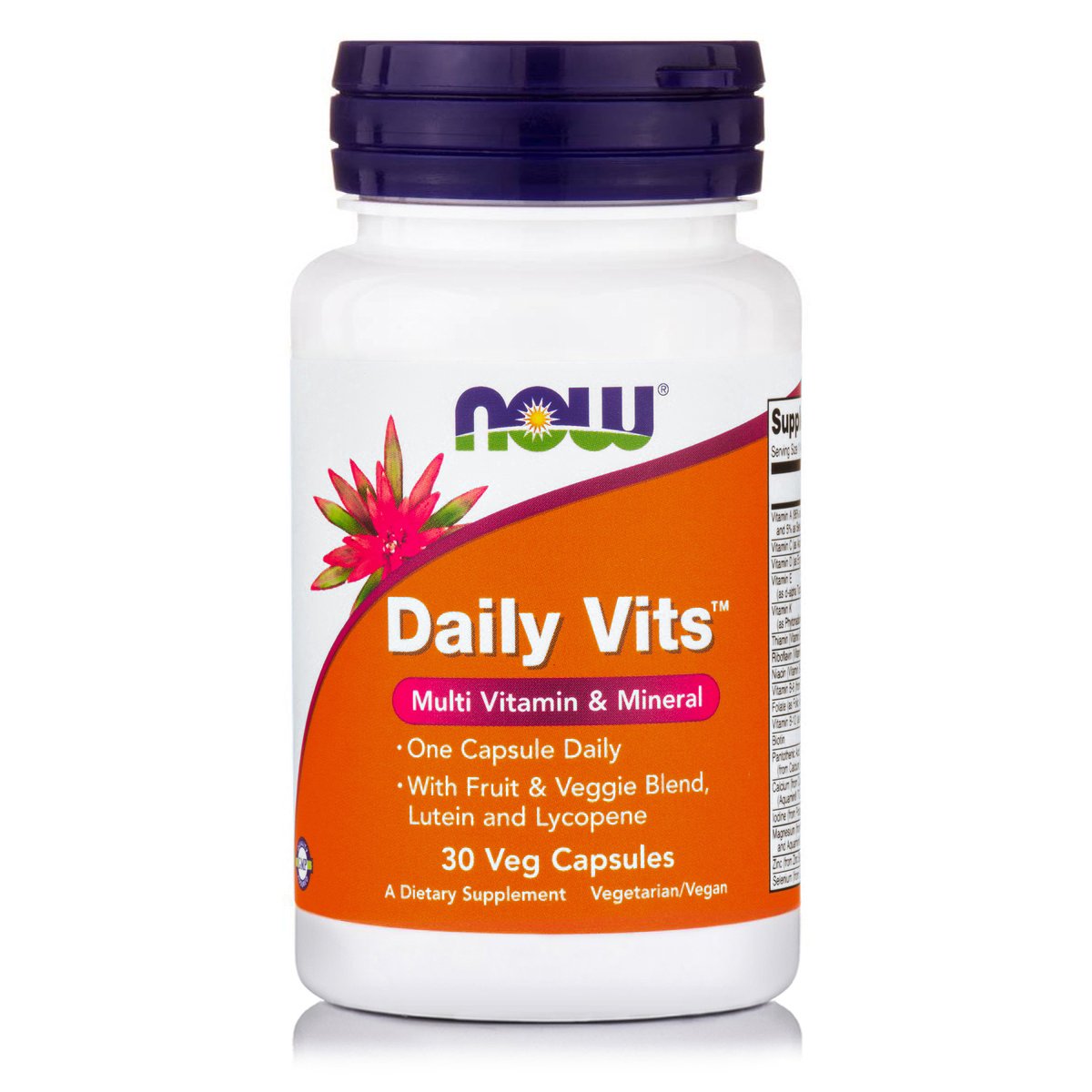 Now Now Foods Daily Vits™ Πολυβιταμινούχος Φόρμουλα Εμπλουτισμένη με Συστατικά Υψηλής Ποιότητας 30veg.caps