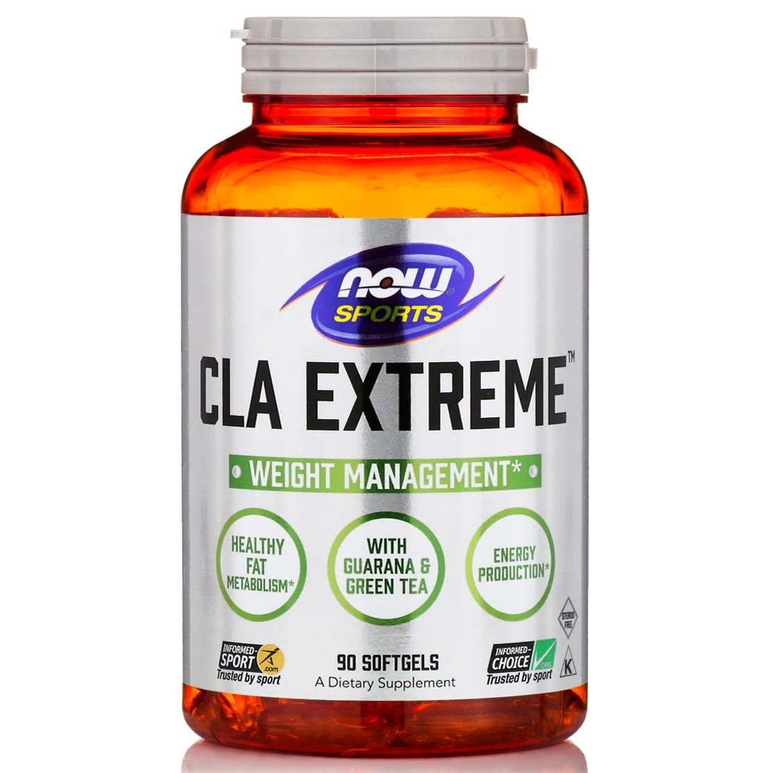 Now Now Sports Cla Extreme Συμβάλλει στην Υποστήριξη του Μεταβολισμού και την Παραγωγή Ενέργειας 90softgels