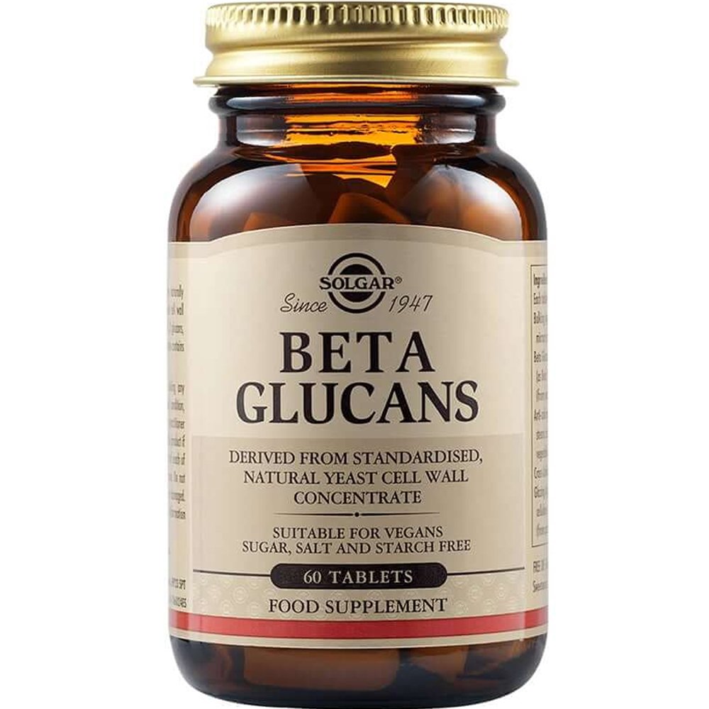 Solgar Solgar Beta Glucans Συμπλήρωμα Διατροφής Β-Γλυκάνων για την Ενεργοποίηση & Ενίσχυση του Ανοσοποιητικού 60tabs