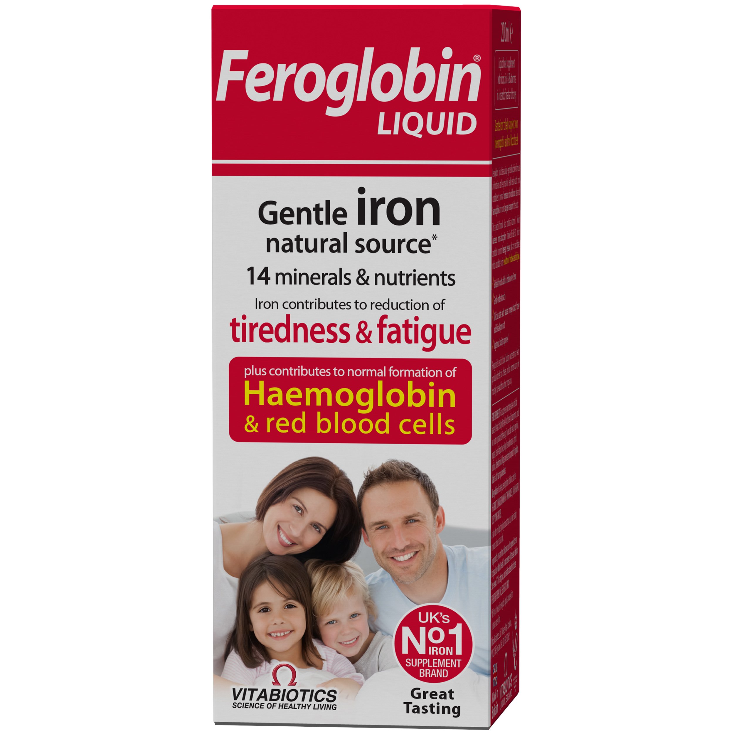 Vitabiotics Vitabiotics Feroglobin Liquid Gentle Iron Συμπλήρωμα Διατροφής Υγρού Σιδήρου με Βιταμίνες και Μέταλλα 200ml