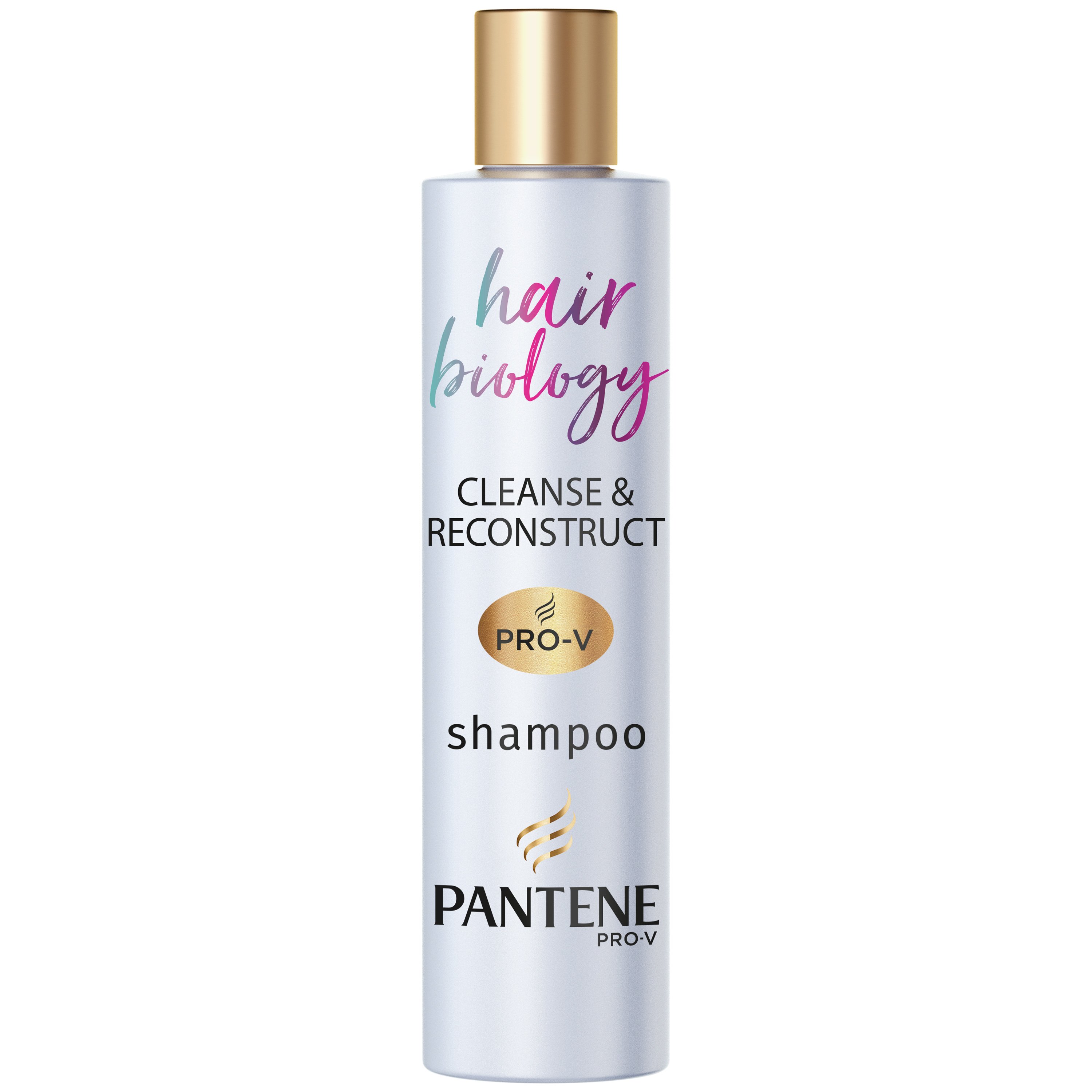 Pantene Pantene Hair Biology Cleanse & Reconstruct Shampoo Σαμπουάν Αναδόμησης για Λιπαρές Ρίζες & Κατεστραμμένες Άκρες 250ml