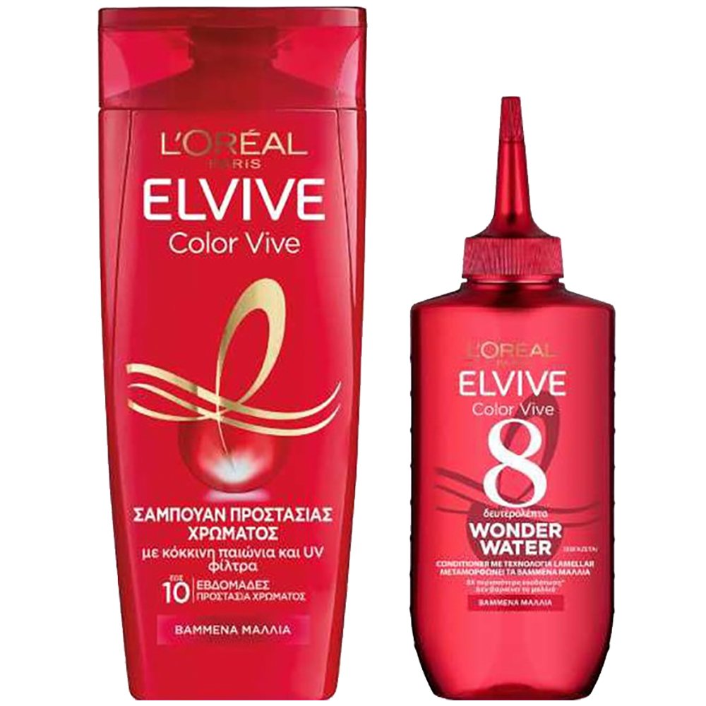 Loreal Paris L'oreal Paris Πακέτο Προσφοράς Elvive Color Vive Shampoo 400ml & Conditioner Wonder Water 200ml