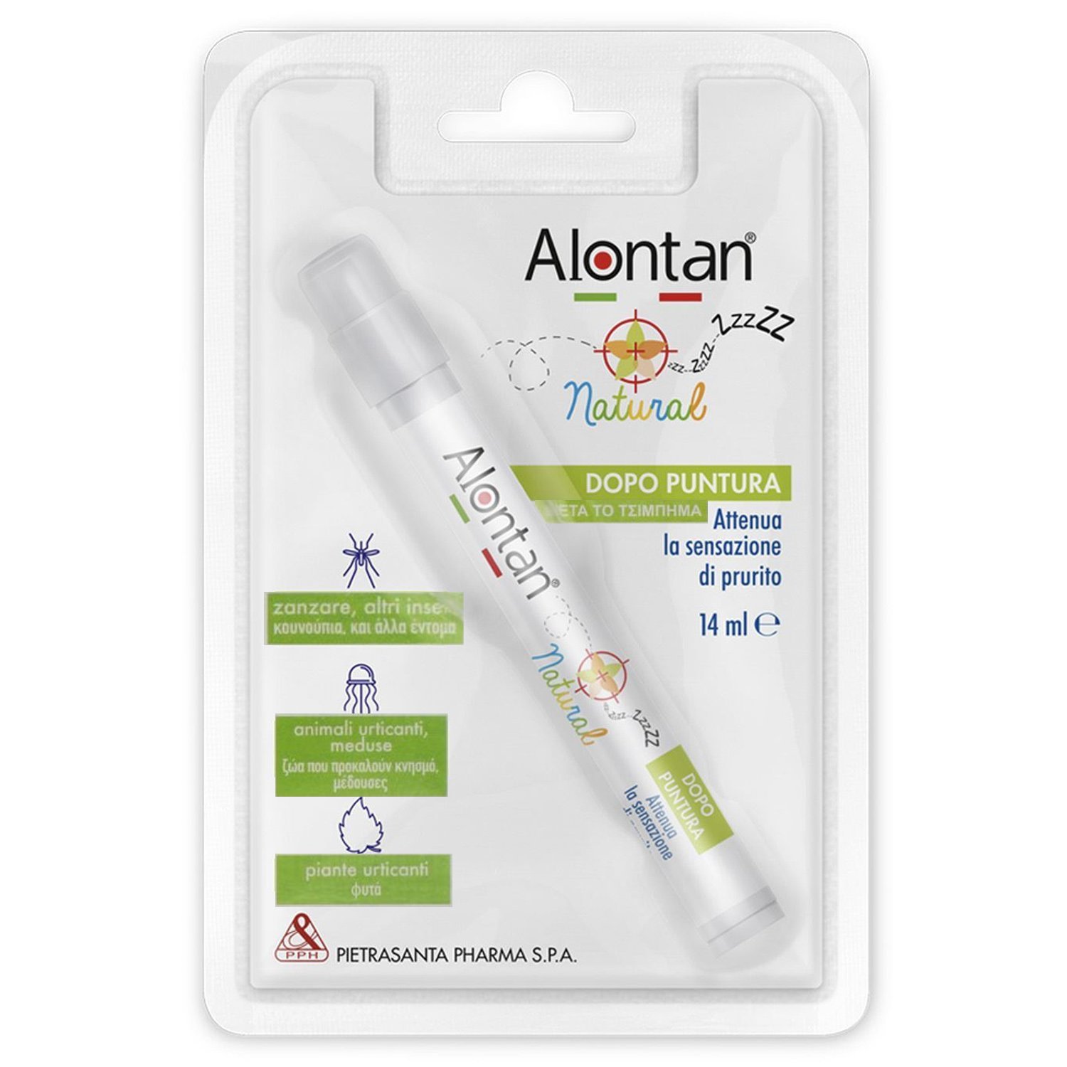 Alontan Alontan Natural Stick Στυλό Εφαρμογής για Μετά το Τσίμπημα, Χωρίς Αμμωνία 14ml