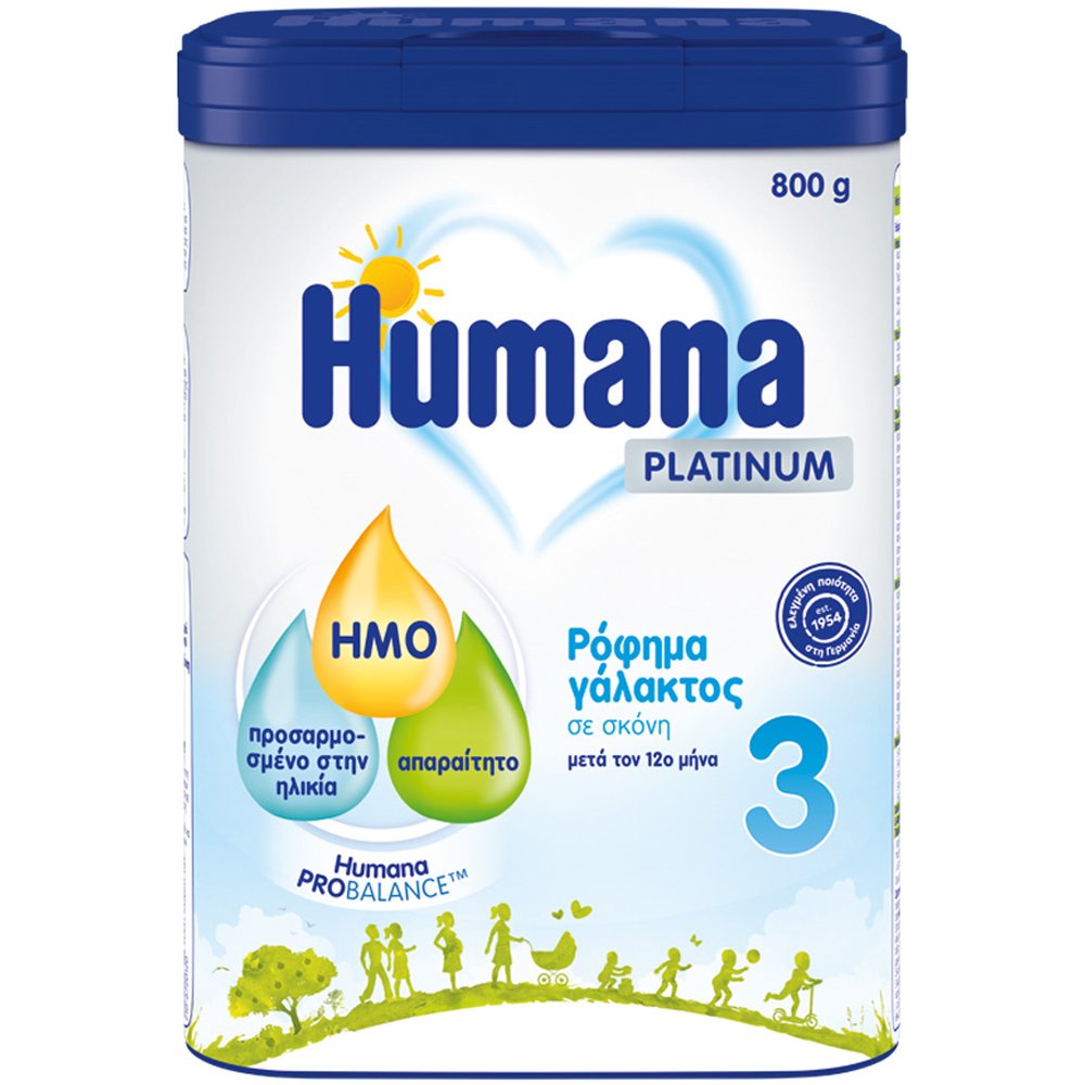 Humana Humana 3 Platinum My Pack Ρόφημα Γάλακτος σε Σκόνη Μετά τον 12ο Μήνα 800gr