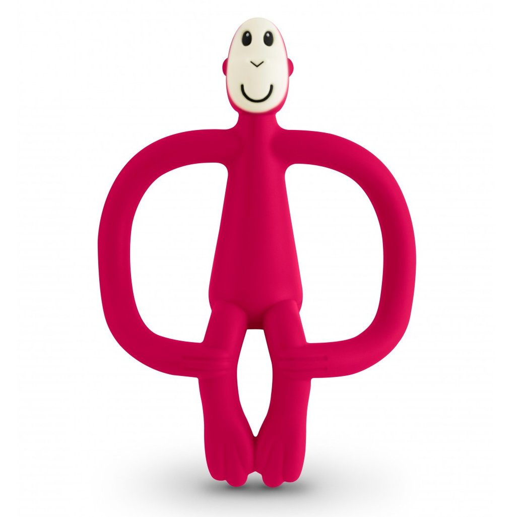 Matchstick Monkey Teething Toy Κωδ 240104 Μασητικό Οδοντοφυΐας από 3 Μηνών 1 Τεμάχιο - Red φωτογραφία