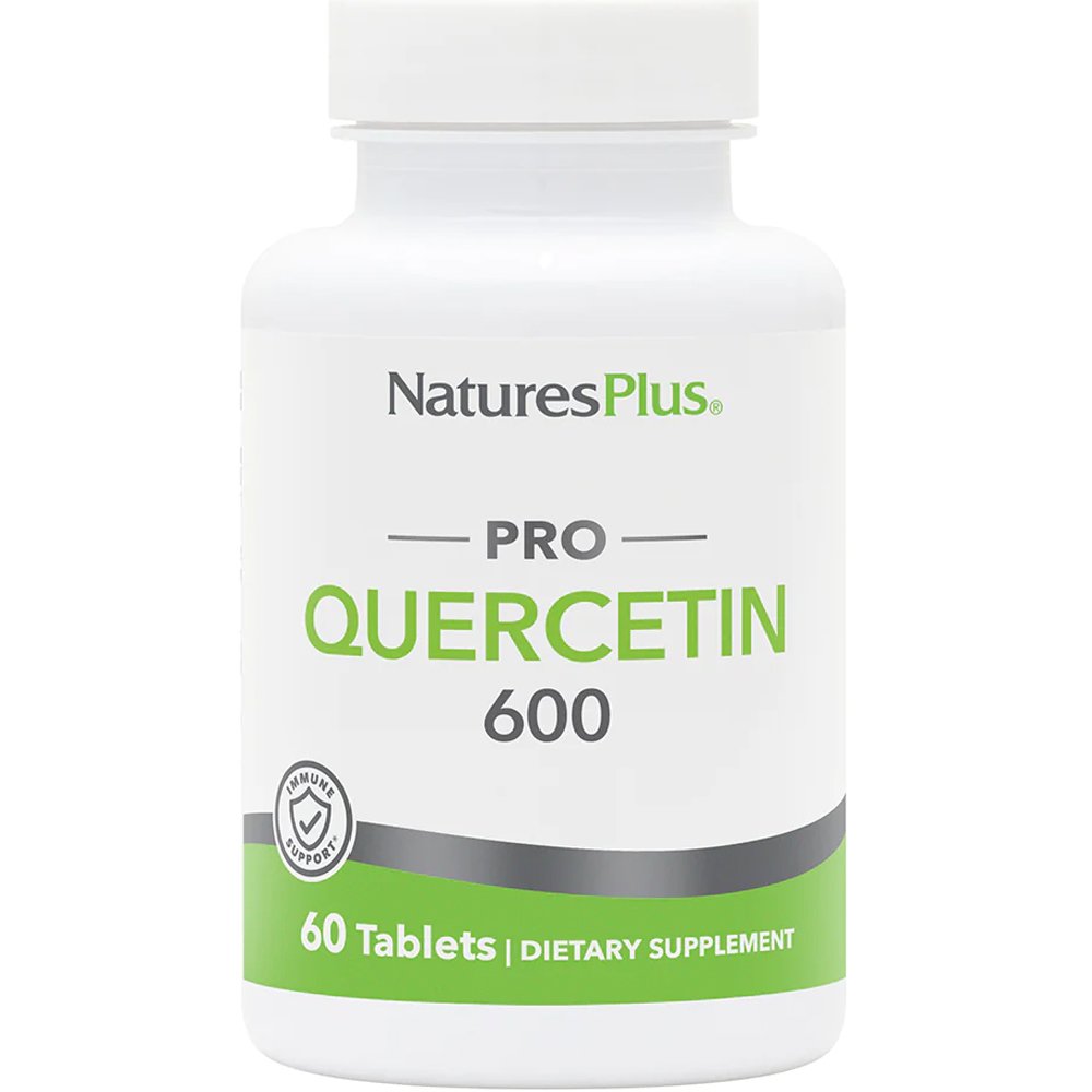 Natures Plus Natures Plus Pro Quercetin 600mg Συμπλήρωμα Διατροφής Κερσετίνης με Ισχυρή Αντιοξειδωτική & Αντιφλεγμονώδη Δράση για Διατήρηση Υγιών Επιπέδων Αρτηριακής Πίεσης 60tabs