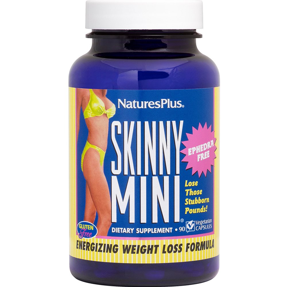 Natures Plus Natures Plus Skinny Mini Συμπλήρωμα Διατροφής Φυτικών Εκχυλισμάτων & Βιταμινών Πολλαπλής Δράσης για Γρήγορο & Εύκολο Αδυνάτισμα 90caps