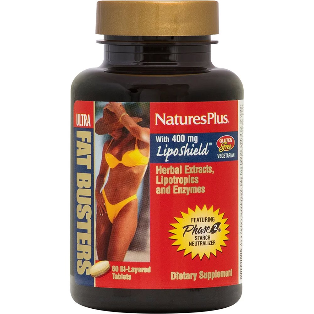 Natures Plus Natures Plus Ultra Fat Busters Συμπλήρωμα Διατροφής Χρωμίου & Εκχυλίσματος Βοτάνων για Ενίσχυση του Μεταβολισμού, Έλεγχο της Όρεξης, Απώλεια Κιλών & Λίπους 60tabs