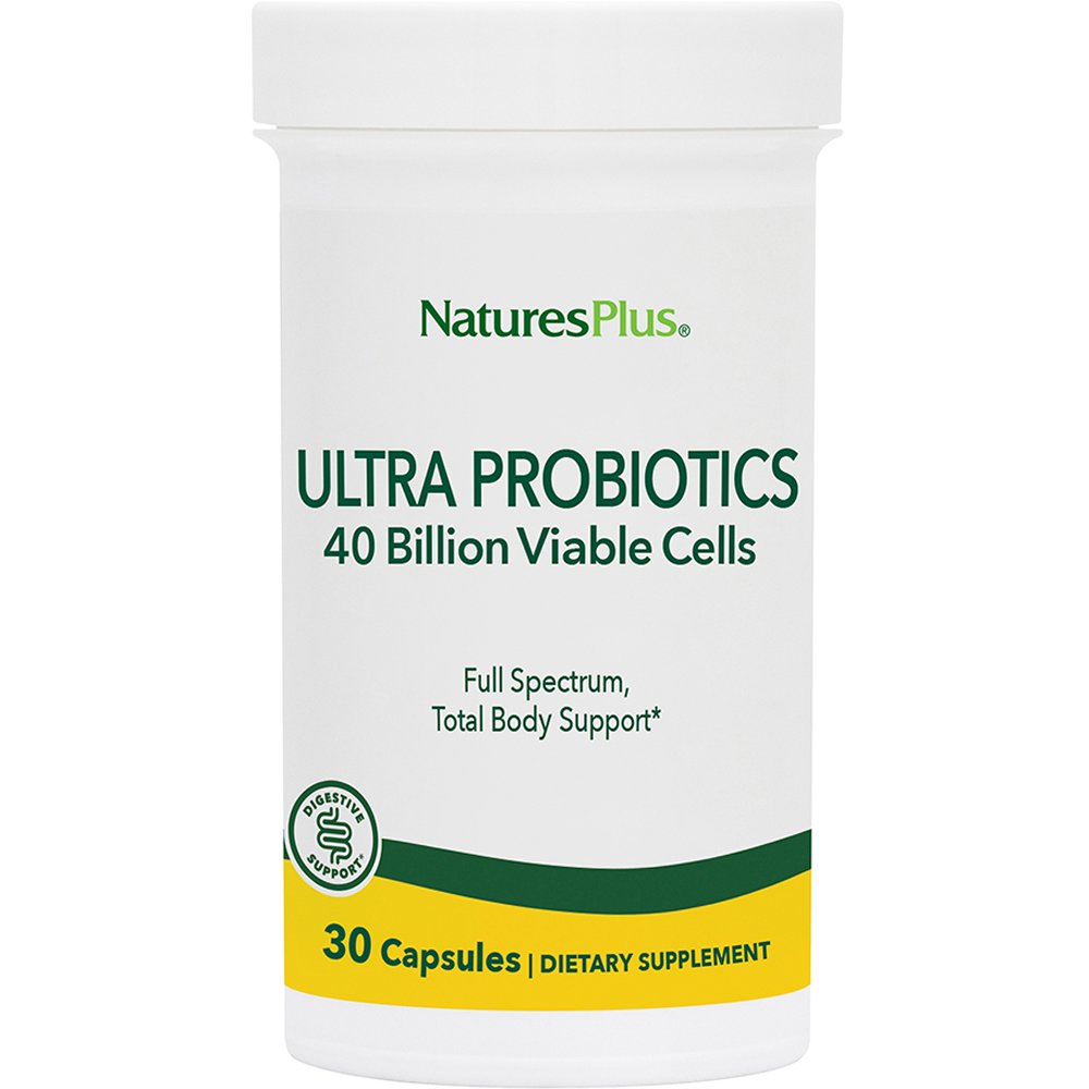 Natures Plus Natures Plus Ultra Probiotics Συμπλήρωμα Διατροφής Προβιοτικών & Πρεβιοτικών για τη Διατήρηση της Υγείας του Γαστροπεπτικού Συστήματος 30caps