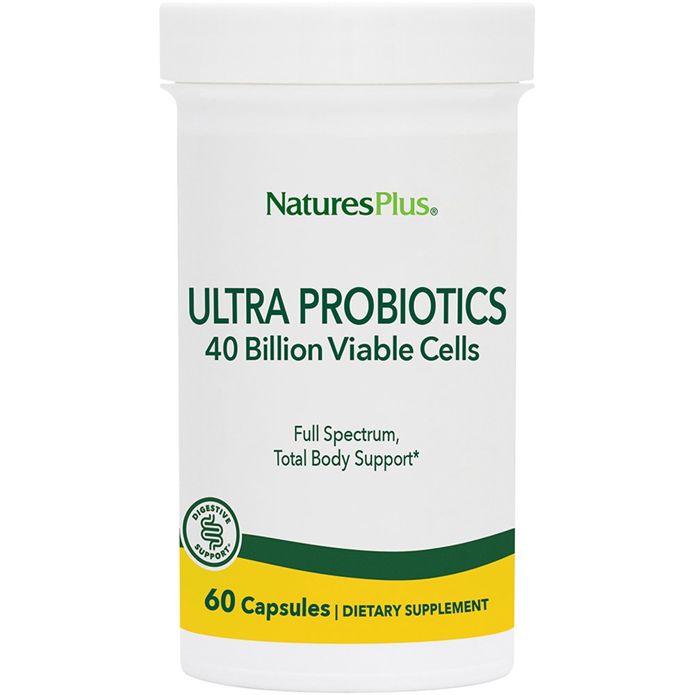 Natures Plus Natures Plus Ultra Probiotics Συμπλήρωμα Διατροφής Προβιοτικών & Πρεβιοτικών για τη Διατήρηση της Υγείας του Γαστροπεπτικού Συστήματος 60caps