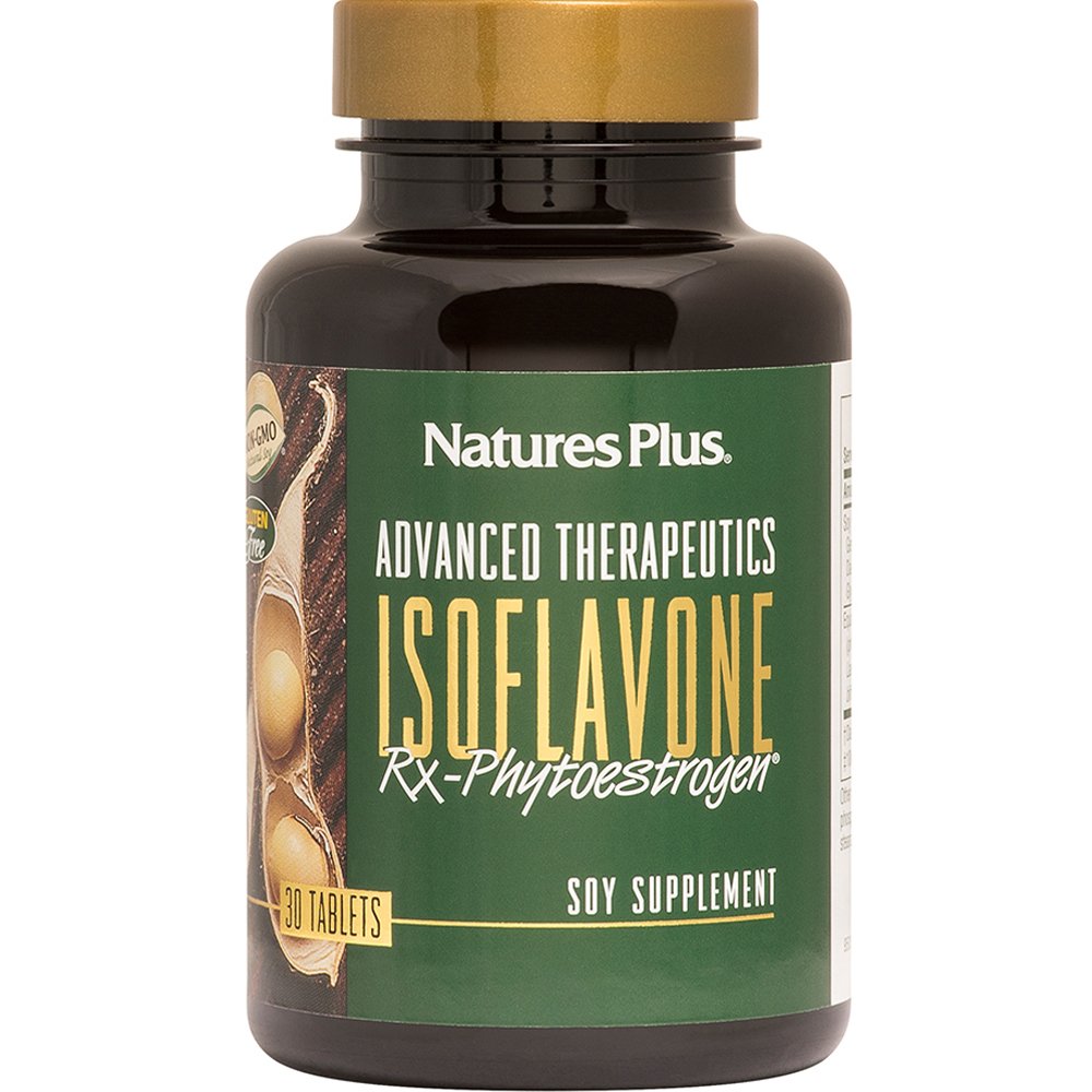 Natures Plus Natures Plus Isoflavone Rx-Phytoestrogen Συμπλήρωμα Διατροφής Φυτοοιστογόνων & Προβιοτικών για Ορμονική Ισορροπία & Αντιμετώπιση των Συμπτωμάτων της Εμμηνόπαυσης 30tabs