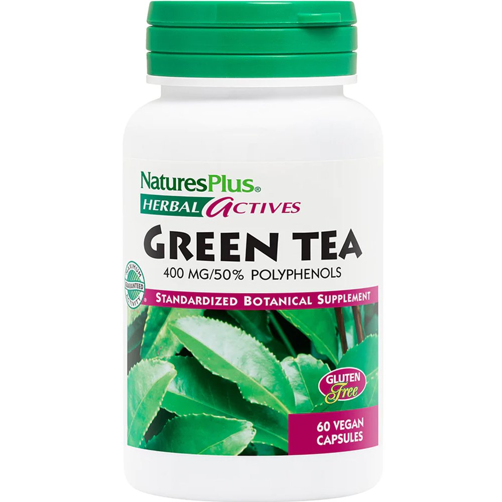 Natures Plus Natures Plus Chinese Green Tea 400mg Συμπλήρωμα Διατροφής Εκχυλίσματος Πράσινου Τσαγιού με Ισχυρές Αντιοξειδωτικές Ιδιότητες για Έλεγχο του Βάρους 60caps