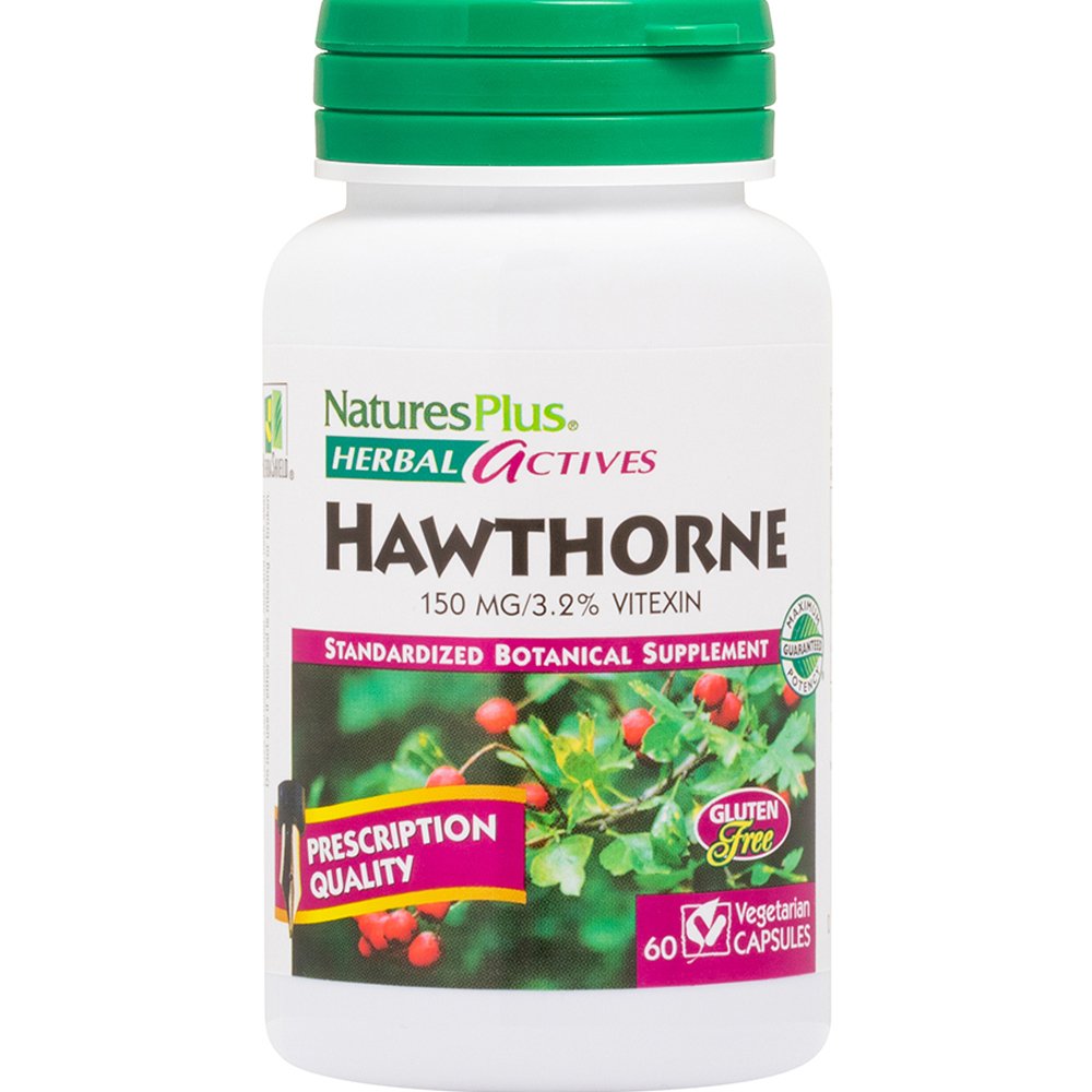 Natures Plus Natures Plus Hawthorne 150mg Συμπλήρωμα Διατροφής με Εκχύλισμα του Βοτάνου Κράταιγου για τη Φυσιολογική Λειτουργία της Καρδιάς & του Καρδιαγγειακού Συστήματος με Ισχυρές Αντιοξειδωτικές Ιδιότητες 60caps