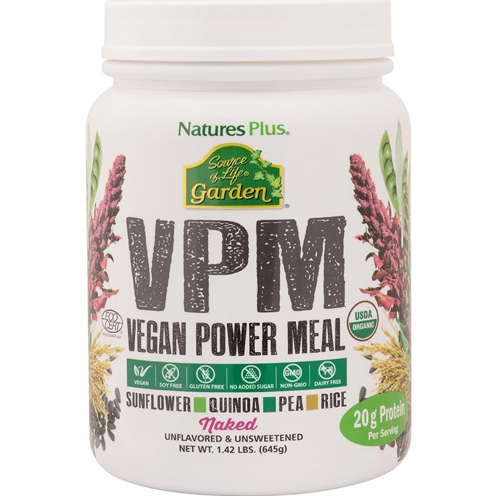 Natures Plus Natures Plus Vegan Power Meal Συμπλήρωμα Διατροφής Πρωτεΐνης Φυτικής Προέλευσης με Βιταμίνες Μέταλλα & Ιχνοστοιχεία για Ενέργεια, Τόνωση, Γερό Ανοσοποιητικό με Αντιοξειδωτικές Ιδιότητες 645g