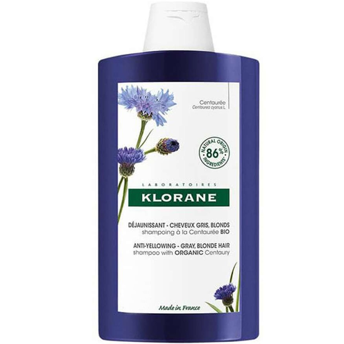 Klorane Klorane Centaury Shampoo Σαμπουάν με Κενταυρίδα για Λευκά - Γκρίζα Μαλλιά 400ml