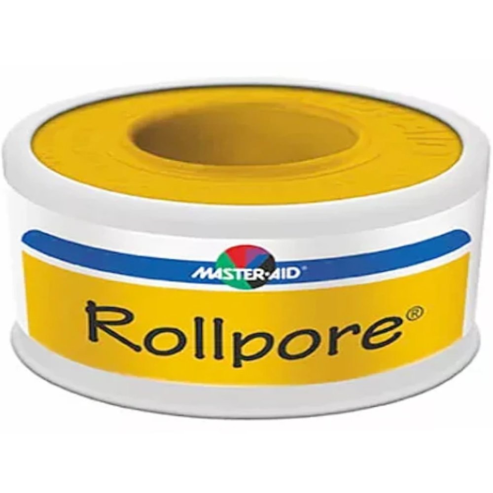 Master Aid Master Aid Rollpore Adhesive Paper Bandage Tape 5m x 1.25cm Αυτοκόλλητη Χάρτινη Επιδεσμική Ταινία σε Άσπρο Χρώμα 1 Τεμάχιο