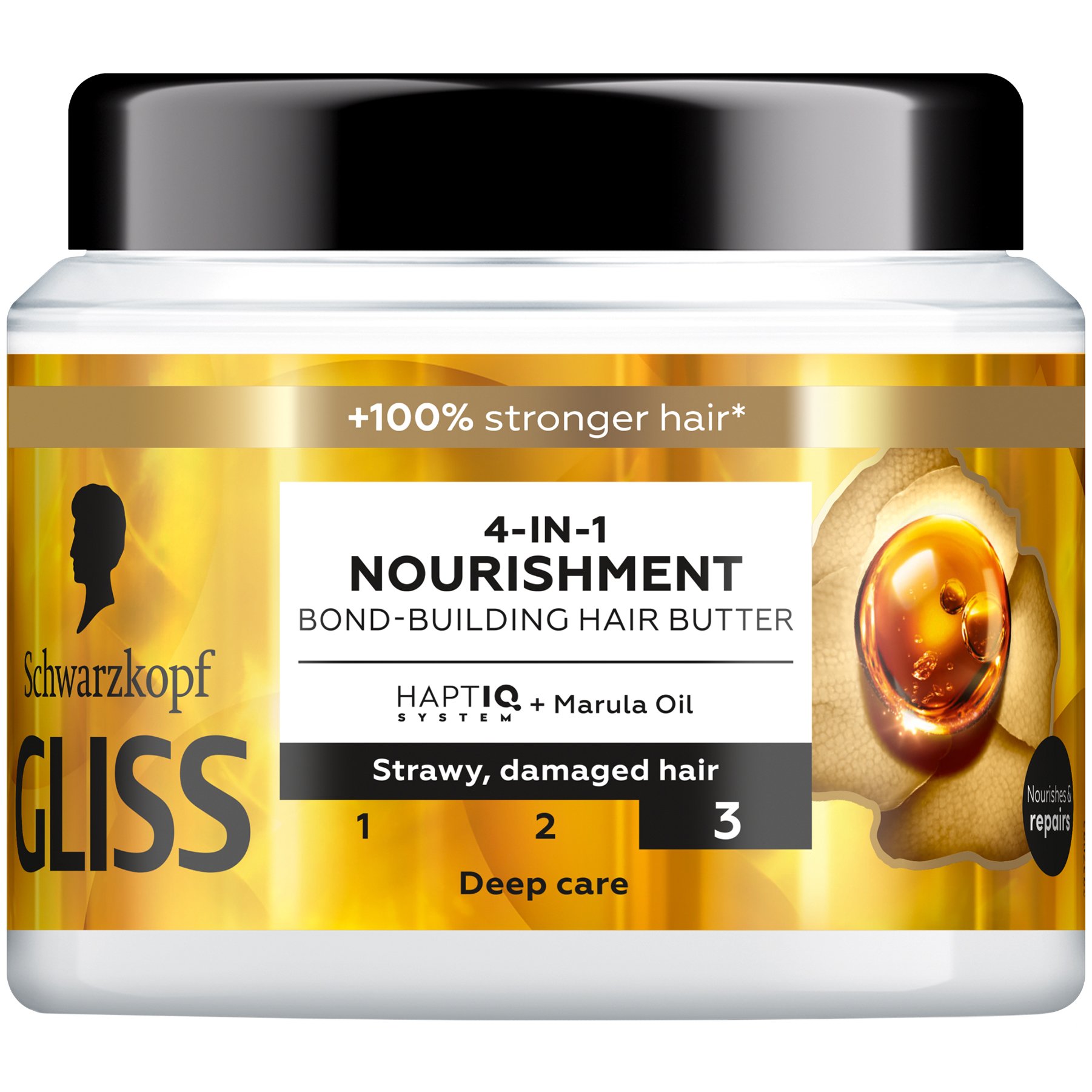 Schwarzkopf Schwarzkopf Gliss 4in1 Nourishment Bond-Building Hair Mask Μάσκα Θρέψης για Ξηρά & Αφυδατωμένα Μαλλιά 400ml