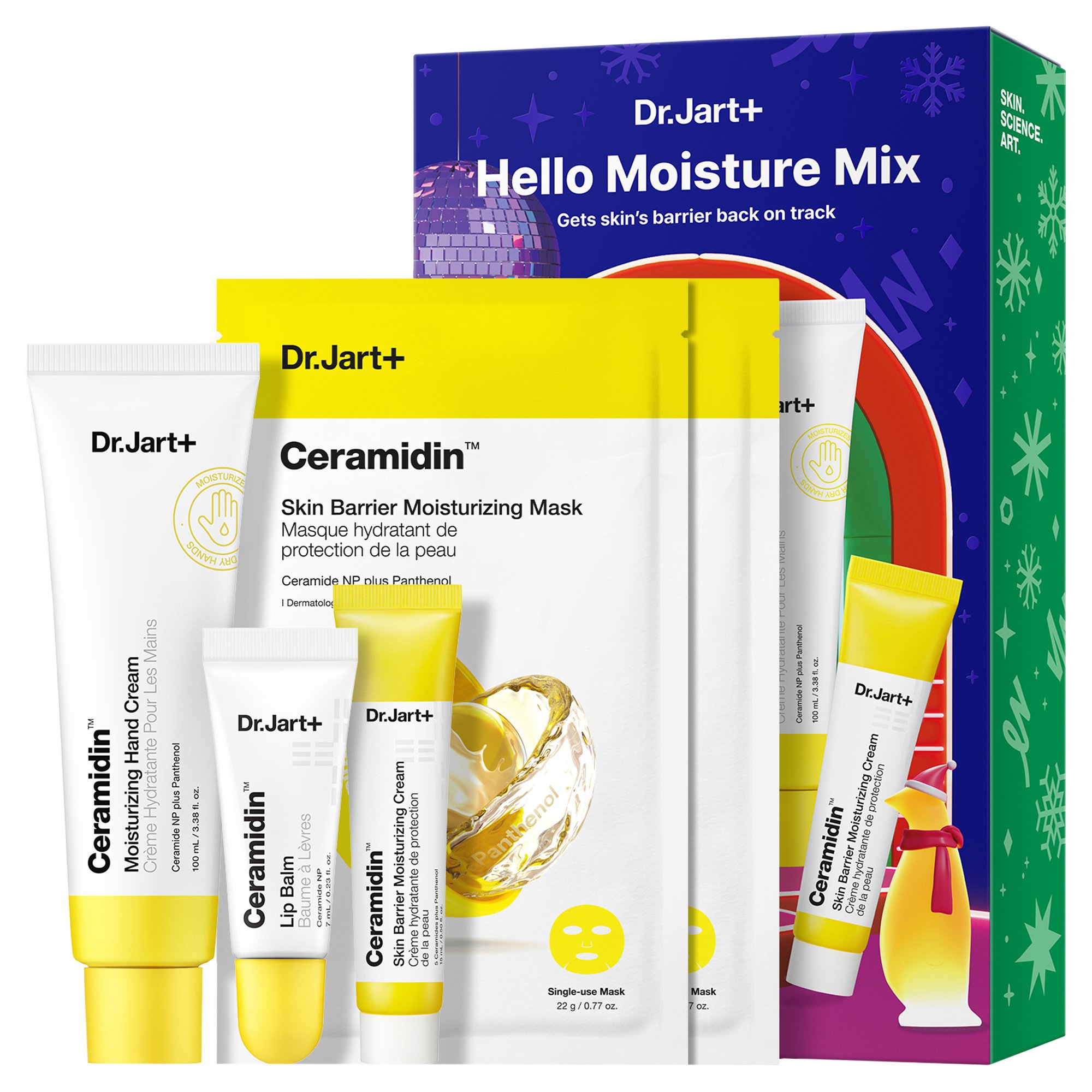 Dr.Jart+ Dr.Jart+ Promo Ceramidin Skin Barrier Moisturizing Mask 44g (2x22g) & Skin Barrier Moisturizing Cream 15ml & Lip Balm 7ml & Moisturizing Hand Cream 100ml