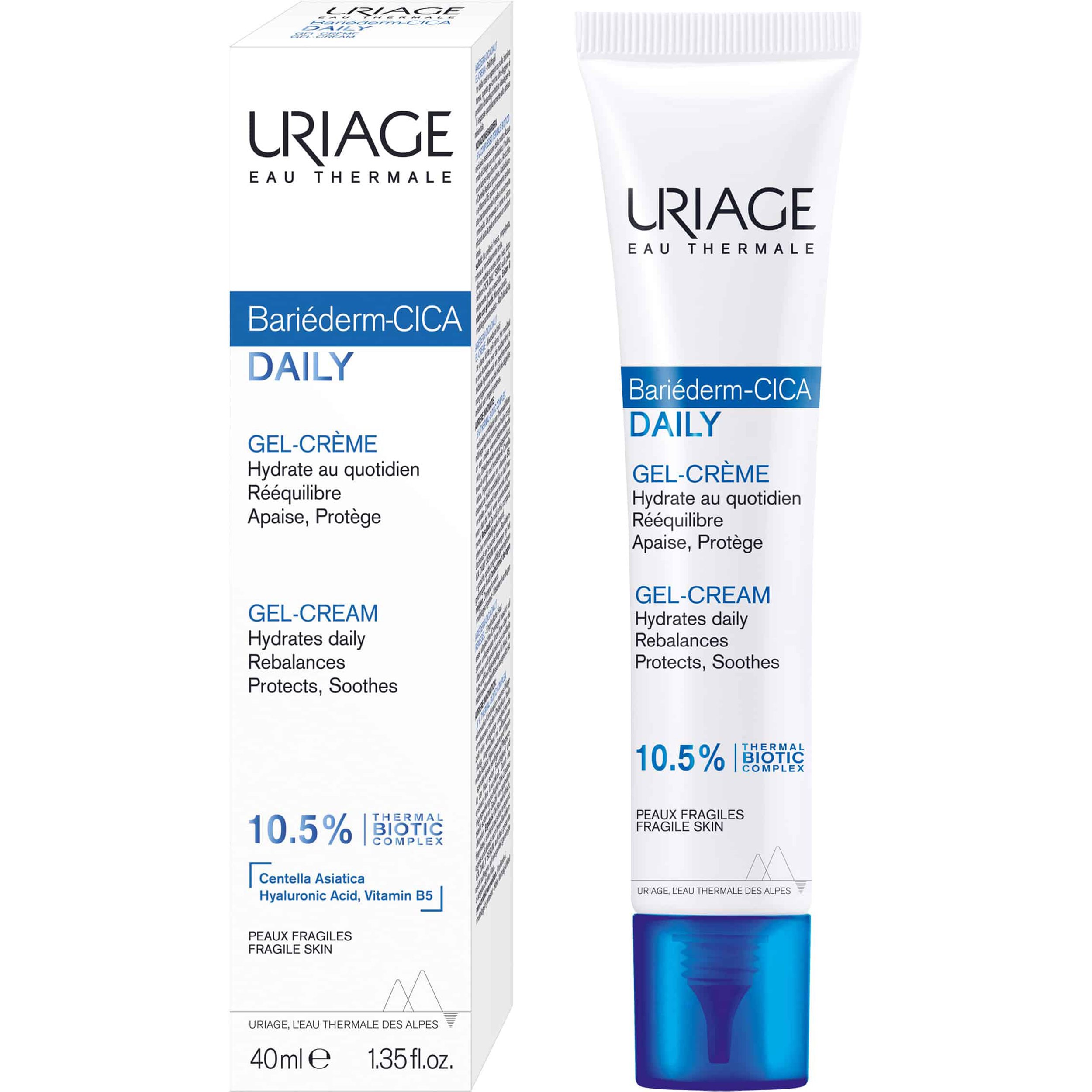 Uriage Uriage Bariederm Cica Daily Gel-Cream Ενυδατική Κρέμα-Gel Προσώπου για την Προστασία του Ταλαιπωρημένου & Ευαισθητοποιημένου Δέρματος 30ml