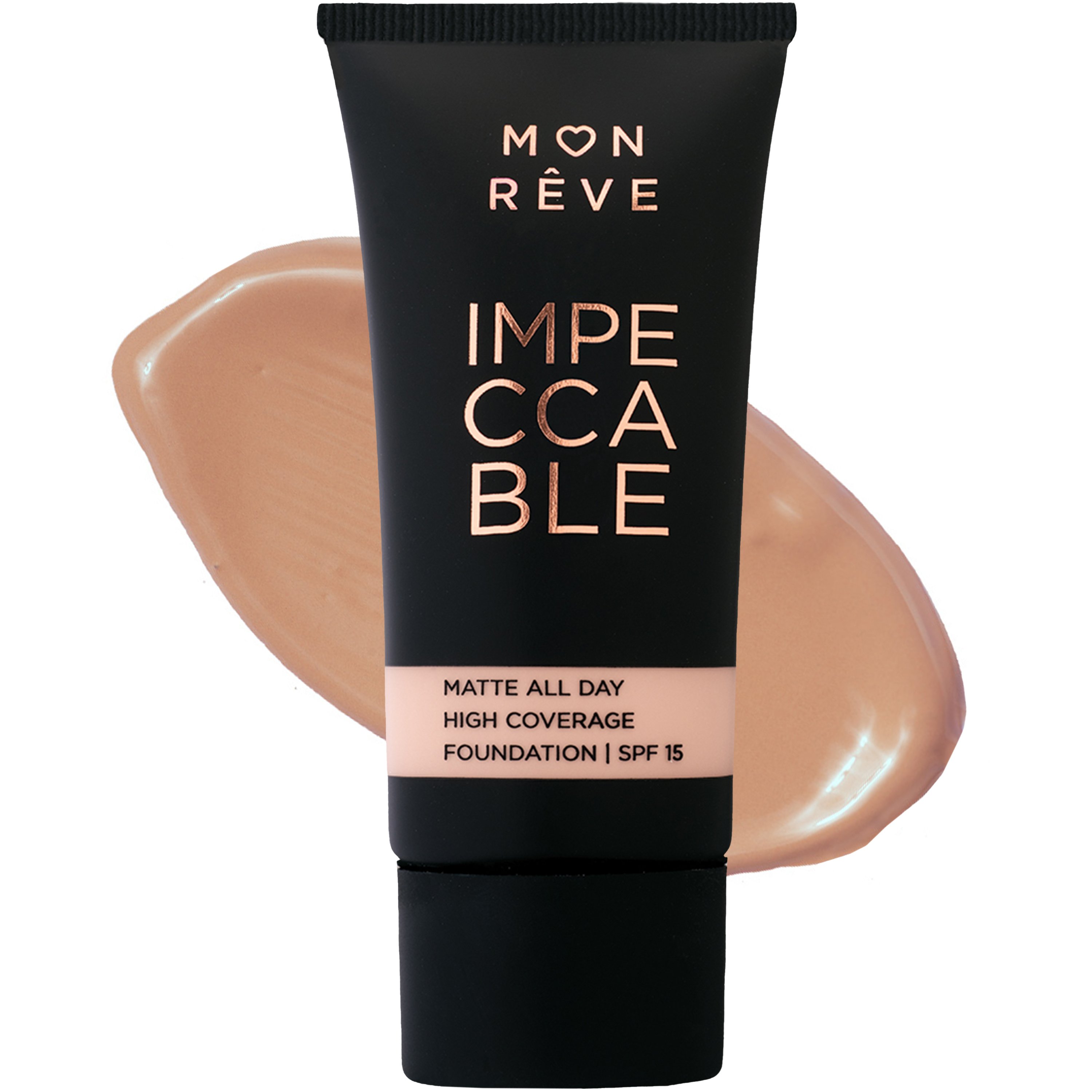 Mon Reve Mon Reve Impeccable All Day Matte Foundation with Spf15 Υγρό Ματ Foundation με Υψηλή Κάλυψη 30ml - 106