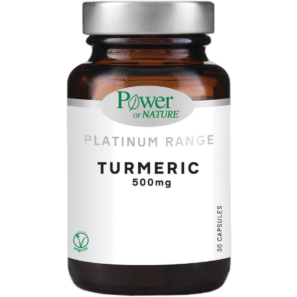 Power Health Power Health Platinum Range Tumeric 500mg Συμπλήρωμα Διατροφής με Εκχύλισμα Ρίζας Κουρκουμά για την Καταπολέμηση της Δυσπεψίας 30caps