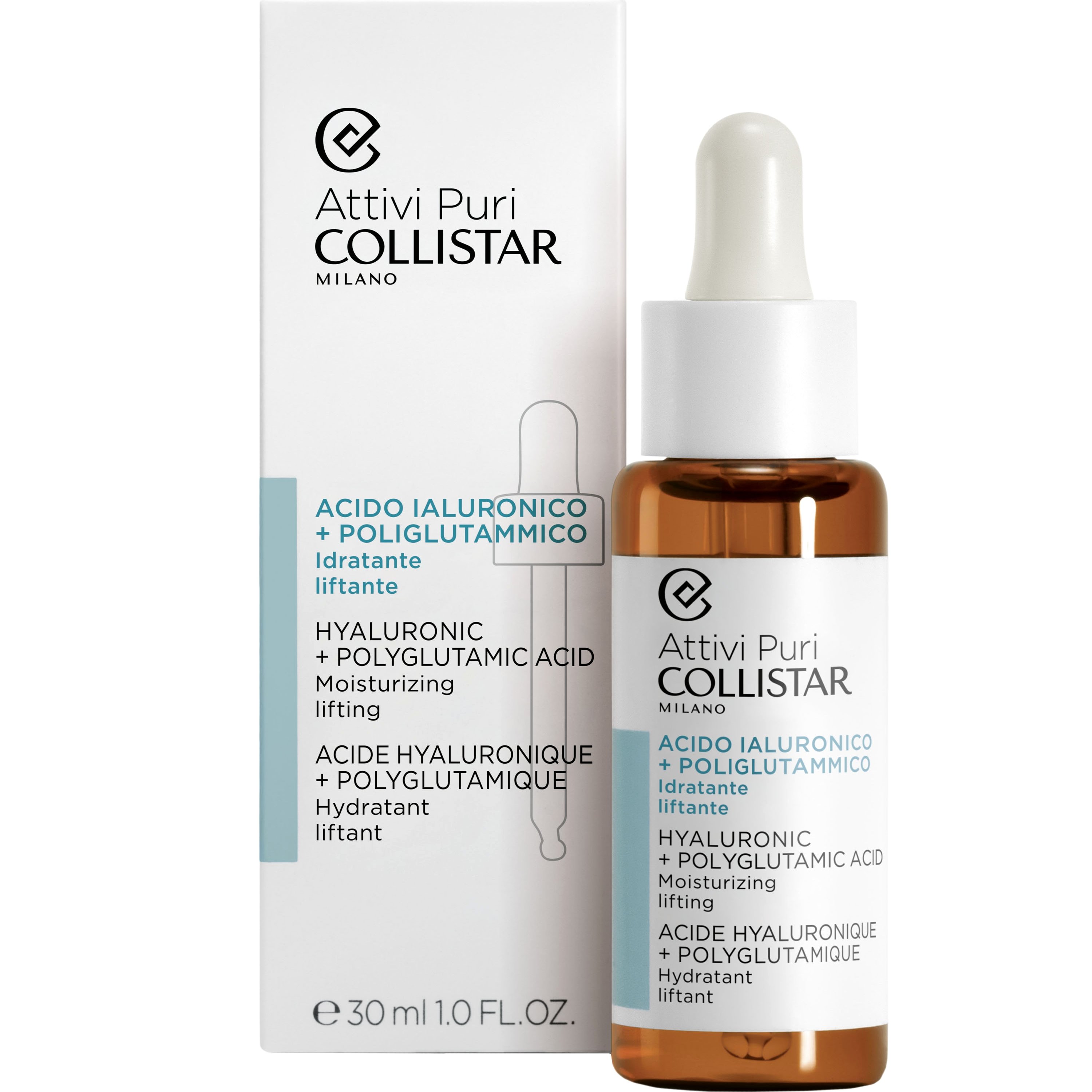 Collistar Collistar Attivi Puri Moisturizing Lifting Serum Ενυδατικός Ορός Προσώπου με Υαλουρονικό & Πολυγλουταμικό Οξύ 30ml