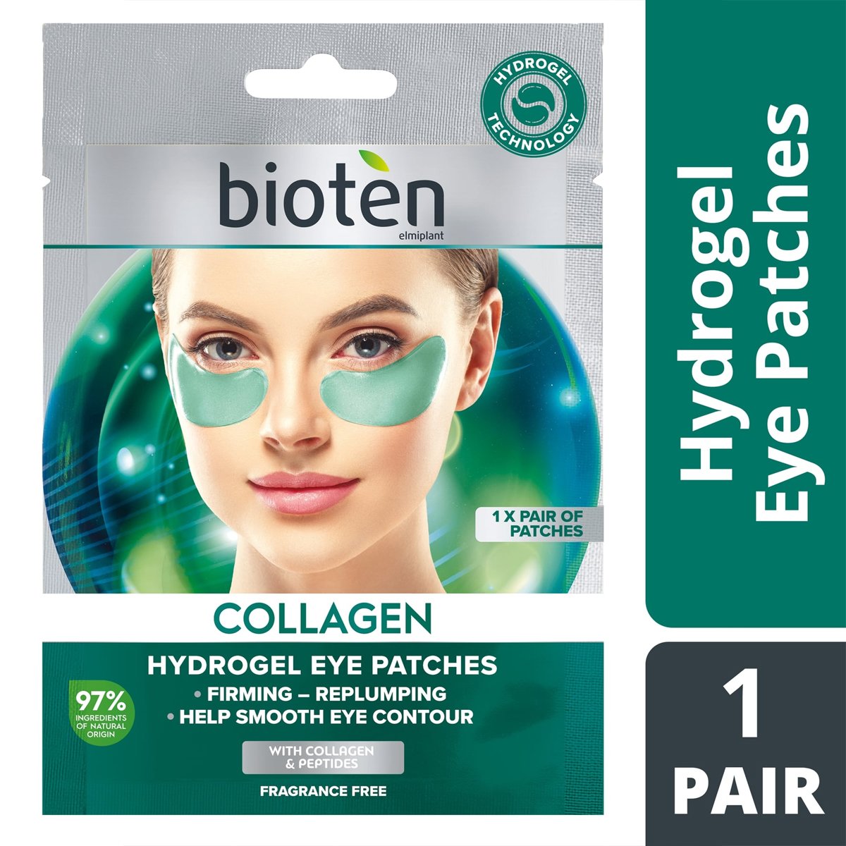 Bioten Bioten Collagen Hydrogel Eye Patches Ματιών για Ενδυνάμωση & Επαναφορά της Ελαστικότητας με Κολλαγόνο & Πεπτίδια 1 Ζευγάρι