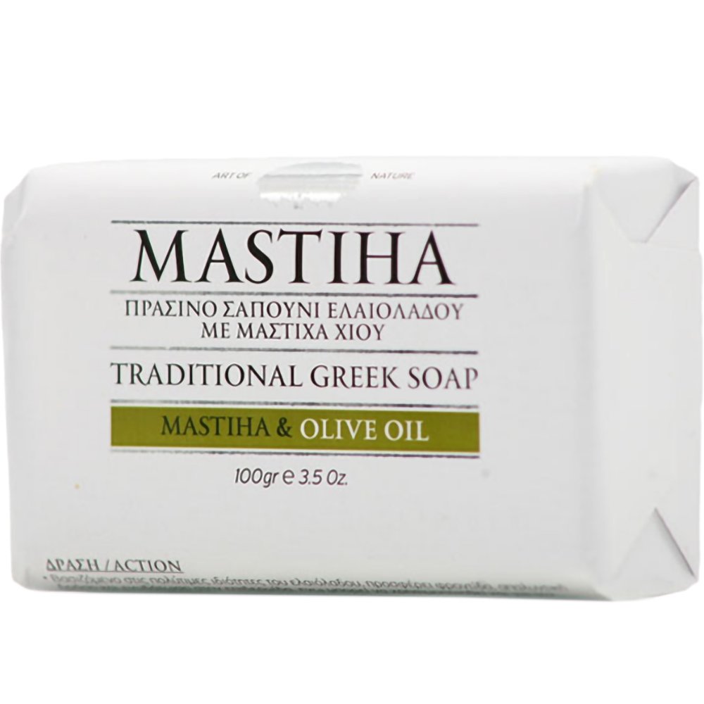 Mastiha Mastiha Traditional Greek Soap Πράσινο Σαπούνι Ελαιολάδου με Μαστίχα Χίου 100g