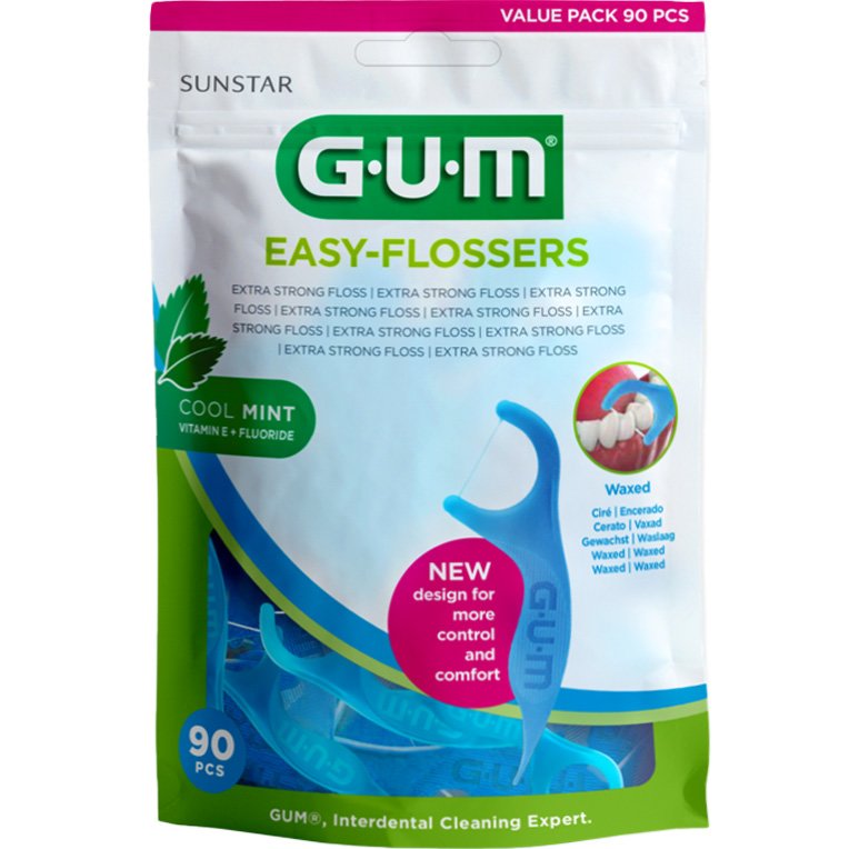 Gum Easy Flossers Οδοντικό Νήμα με Γεύση Μέντας 90 Τεμάχια φωτογραφία