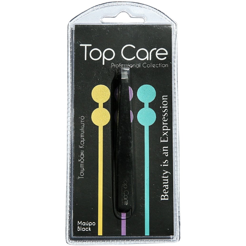 Vitorgan Top Care Tile Tweezers Curved Τσιμπιδάκι Καμπυλωτό 1 Τεμάχιο - Μαύρο 