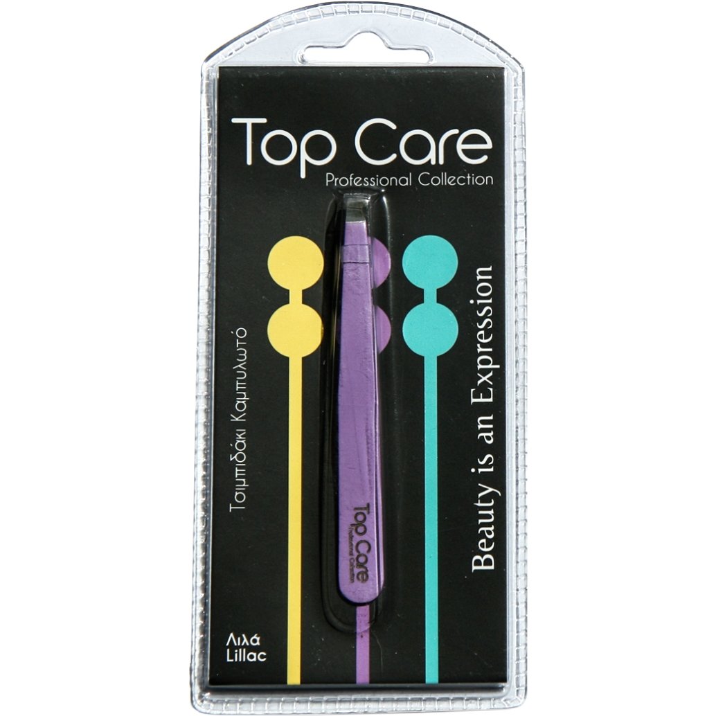 Vitorgan Top Care Tile Tweezers Curved Τσιμπιδάκι Καμπυλωτό 1 Τεμάχιο - Λιλά