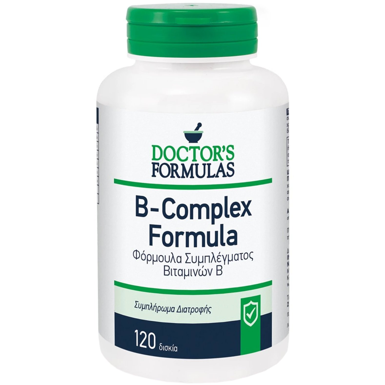 Doctor's Formulas Doctor's Formulas B-Complex Formula Συμπλήρωμα Διατροφής με Βιταμίνες του Συμπλέγματος Β για Ενέργεια - Τόνωση του Οργανισμού 120tabs