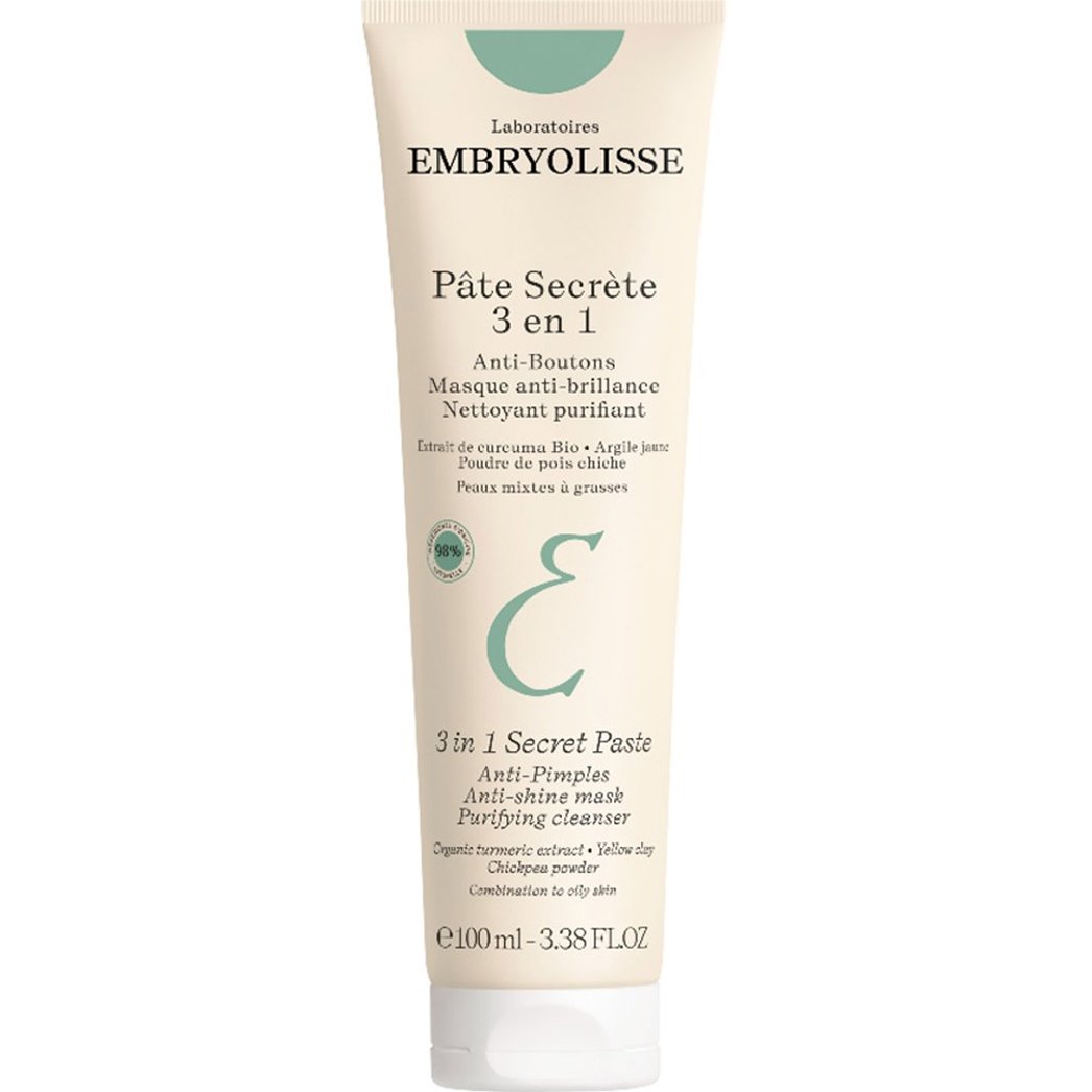 Embryolisse Embryolisse 3in1 Secret Paste Μάσκα Κατά των Ατελειών για Μικτές έως Λιπαρές Επιδερμίδες με Τάση Ακμής 100ml