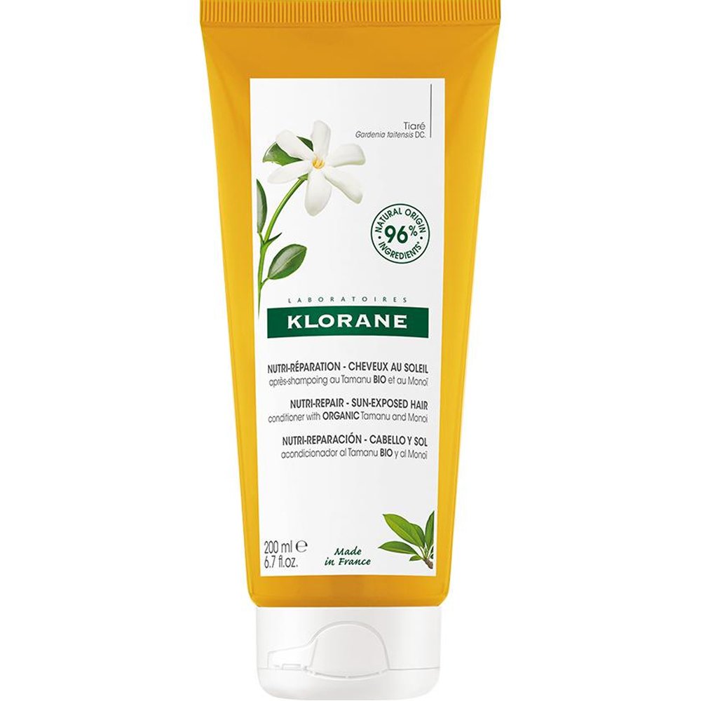 Klorane Klorane Polysianes Tiare Nutri-Repair Sun Exposed Hair Conditioner Μαλακτική Κρέμα Μαλλιών για Θρέψη & Επανόρθωση με Tamanu & Monoi 200ml