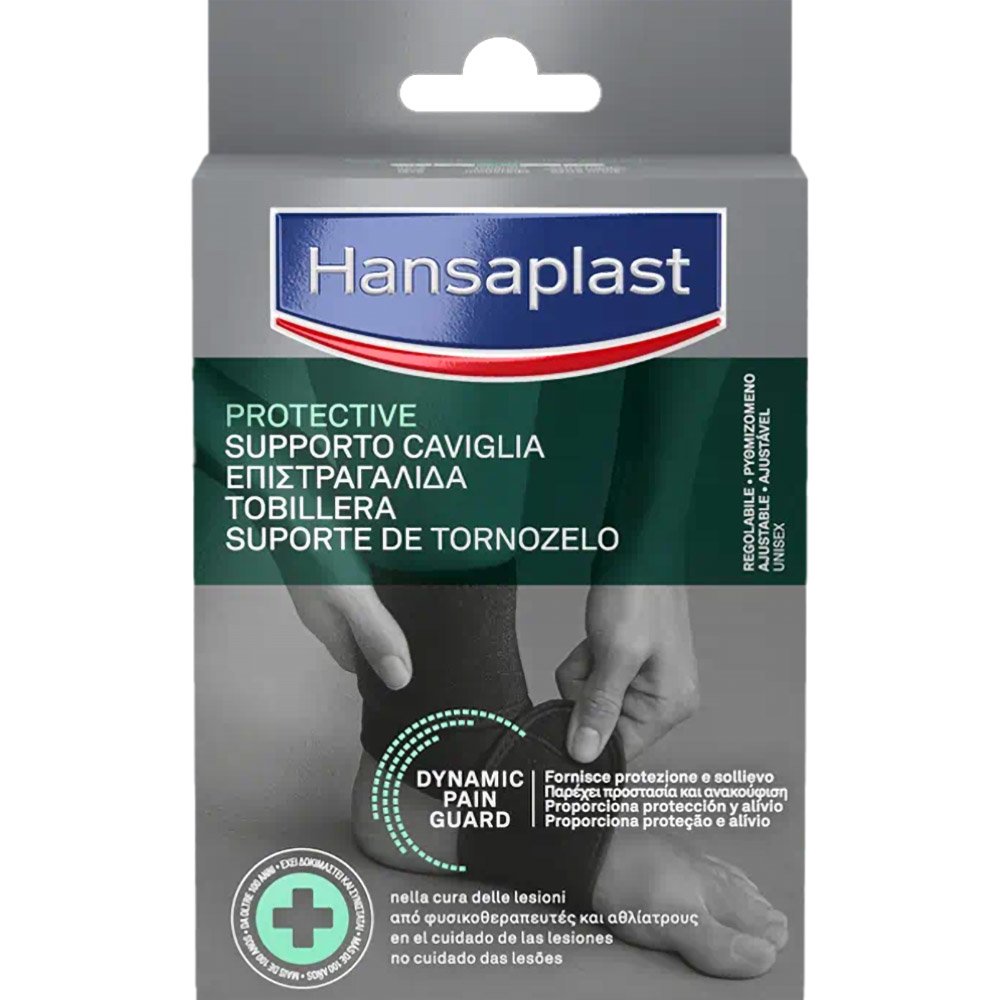 Hansaplast Hansaplast Sport Adjustable Ankle Support Ρυθμιζόμενη Επιστραγαλίδα που Βοηθά στην Ανακούφιση Αδύναμων ή με Πόνο Αστραγάλων One Size 1 Τεμάχιο