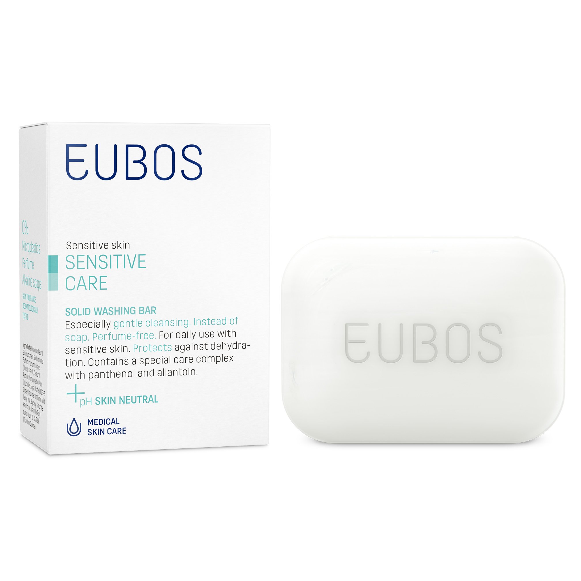 Eubos Eubos Sensitive Solid Washing Bar Στέρεη Πλάκα Καθαρισμού Για Ευαίσθητο Δέρμα 125gr