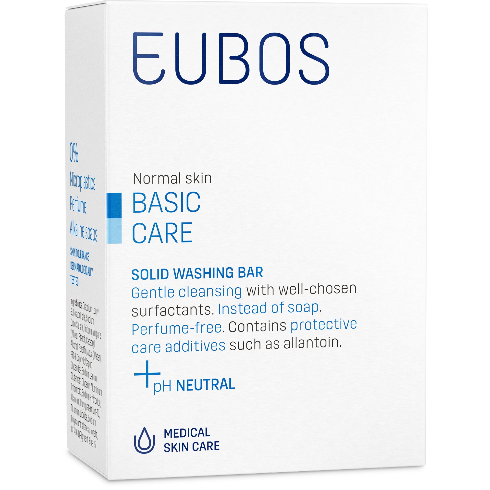 Eubos Eubos Solid Washing Bar Στερεή Πλάκα Σαπουνιού για Καθαρισμό Προσώπου & Σώματος 125 gr Blue