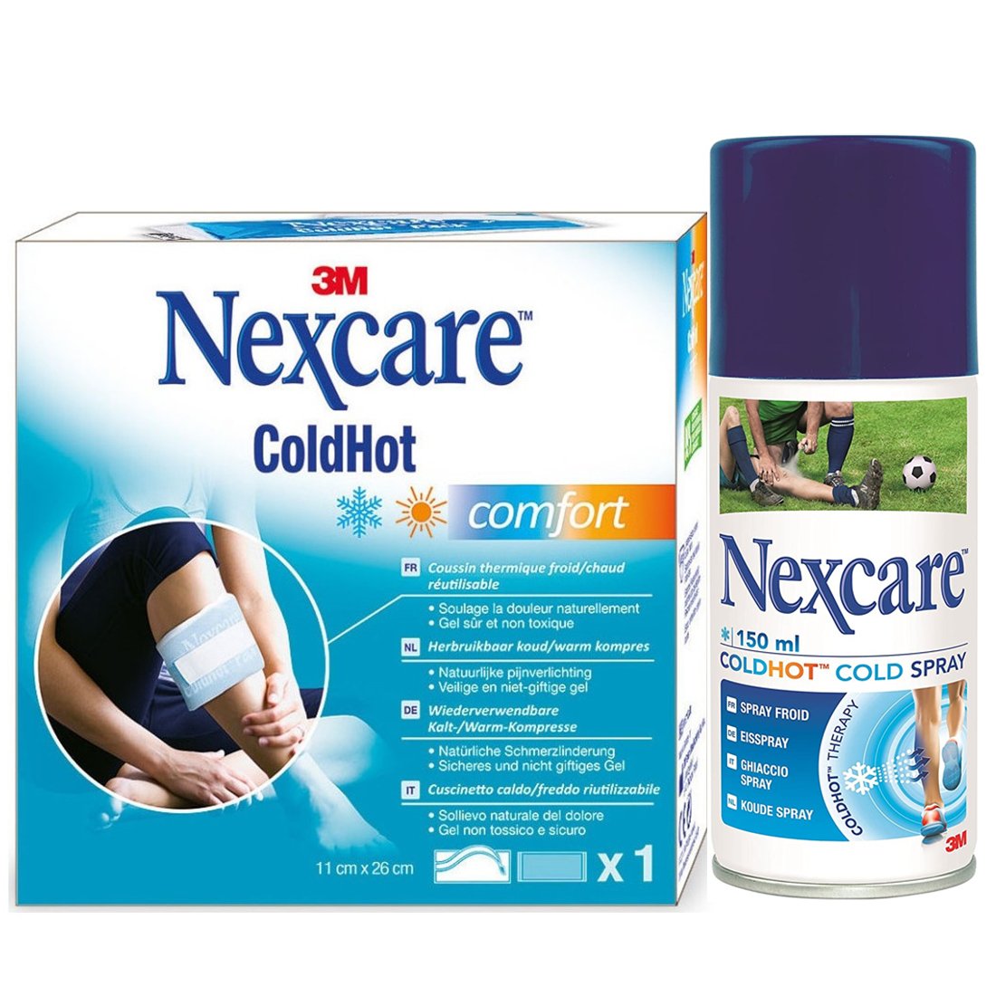 FUTURO 3M Nexcare Coldhot Πακέτο Προσφοράς Comfort Therapy Pack 1 Τεμάχιο & Δώρο Cold Ψυκτικό Spray 150ml