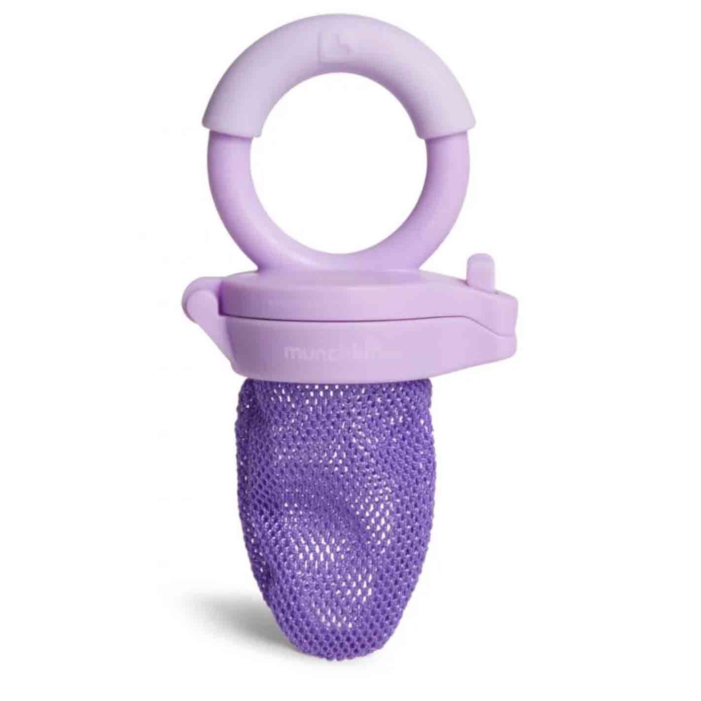 Munchkin Munchkin Fresh Food Feeder 6m+ Purple 11087 Πιπίλα Ταΐσματος με Προστατευτικό Δίχτυ σε Μωβ Χρώμα 1 Τεμάχιο