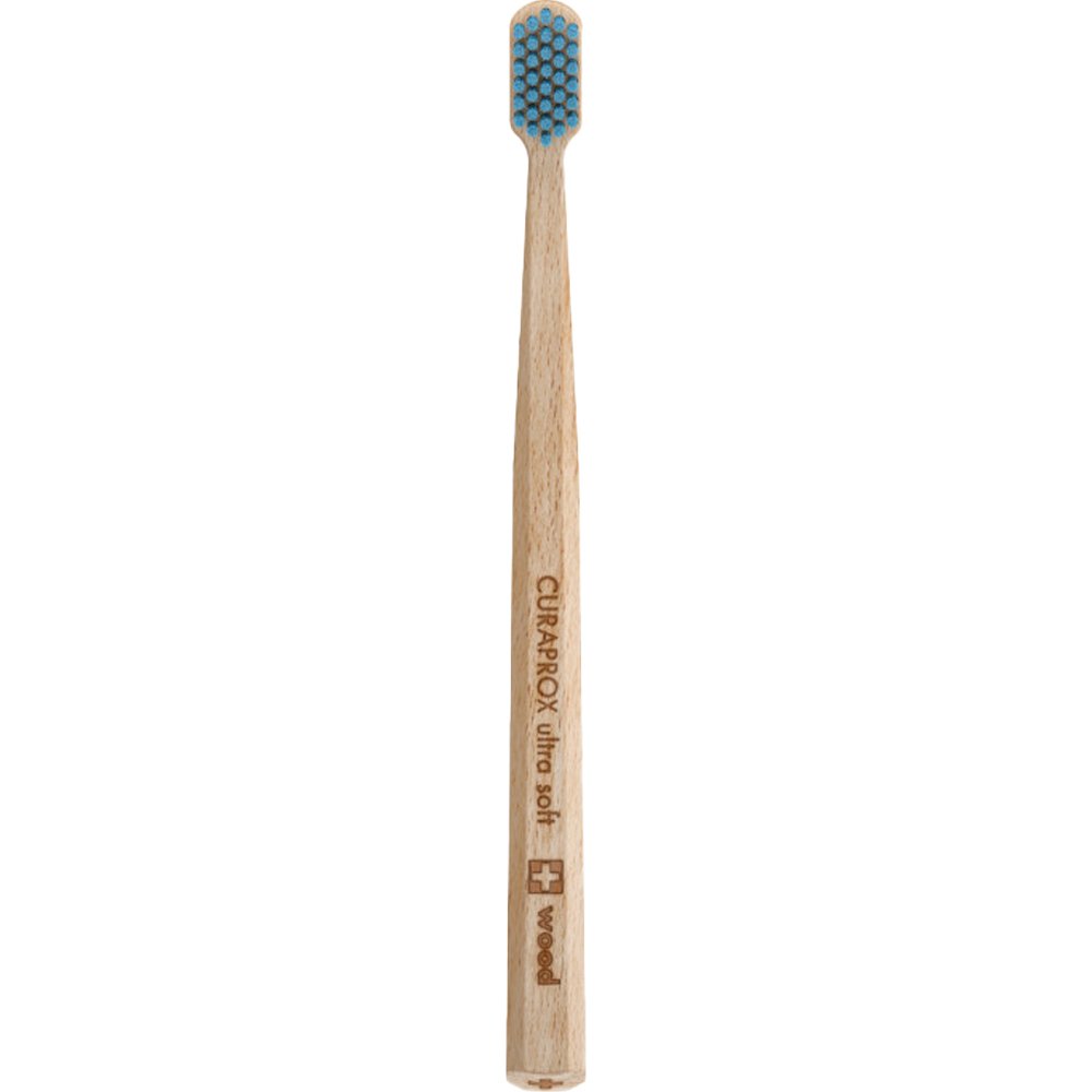 Curaprox CS Wood 4440 Ultra Soft Toothbrush Μαλακή Οδοντόβουρτσα Κατασκευασμένη Από Ανθεκτικό Ξύλο Οξιάς 1 Τεμάχιο – Μπλε