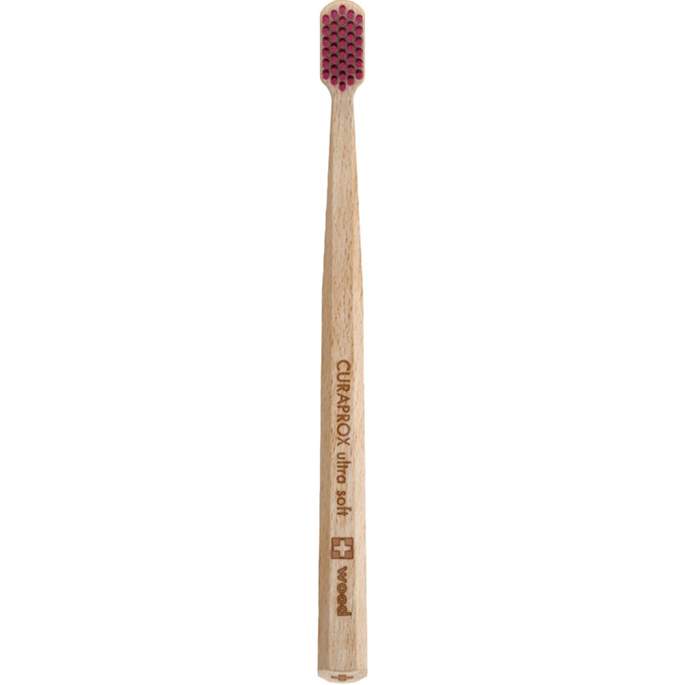 Curaprox CS Wood 4440 Ultra Soft Toothbrush Μαλακή Οδοντόβουρτσα Κατασκευασμένη Από Ανθεκτικό Ξύλο Οξιάς 1 Τεμάχιο – Μπορντό