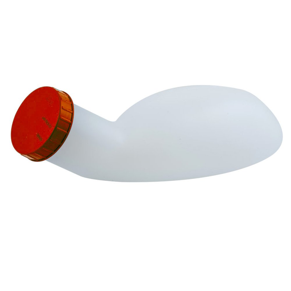 Alfacare Alfacare Plastic Urinal 800ml Ανδρικό Πλαστικό Ουροδοχείο με Καπάκι 1 Τεμάχιο - Κόκκινο