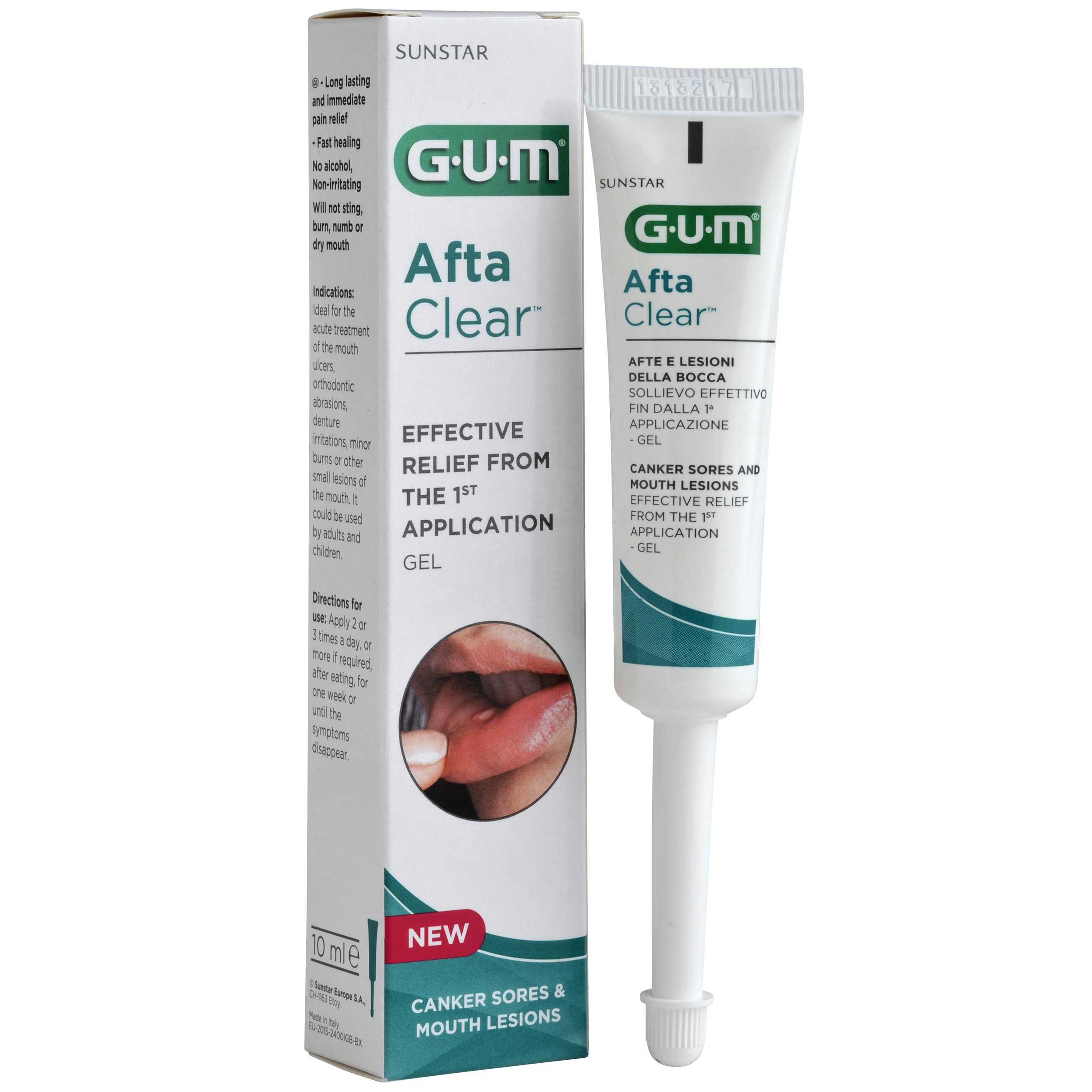 Gum Gum Afta Clear Gel Τζελ Τοπικής Εφαρμογής για τη Θεραπεία των Αφθών 10ml